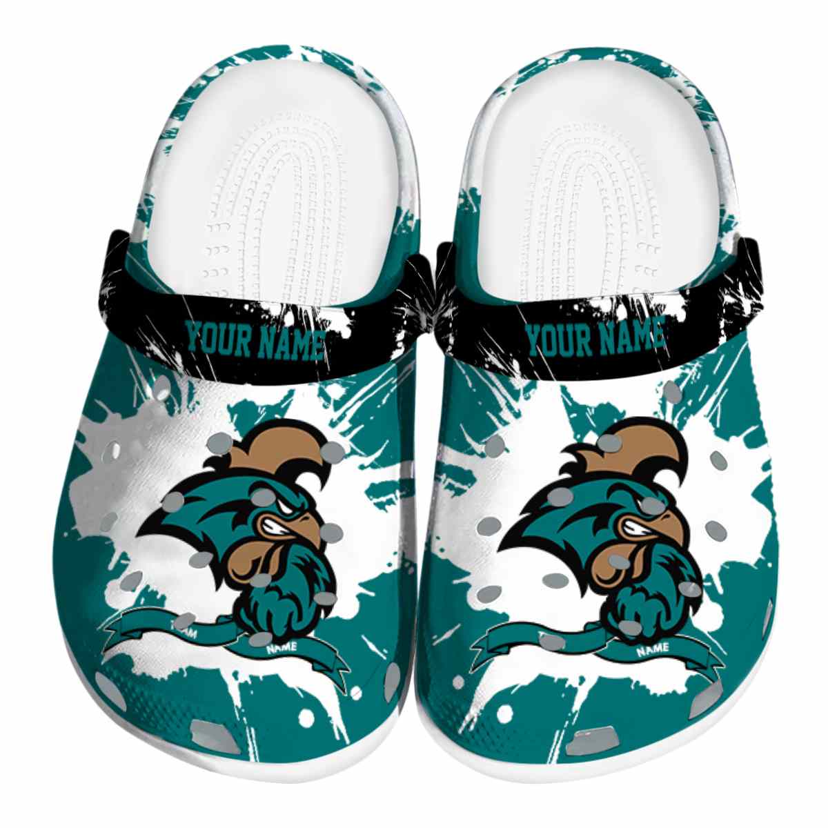 Coastal Carolina Chanticleers NCAA Sport Crocs Crocband Clogs Shoes Comfortable For Men Women and Kids
