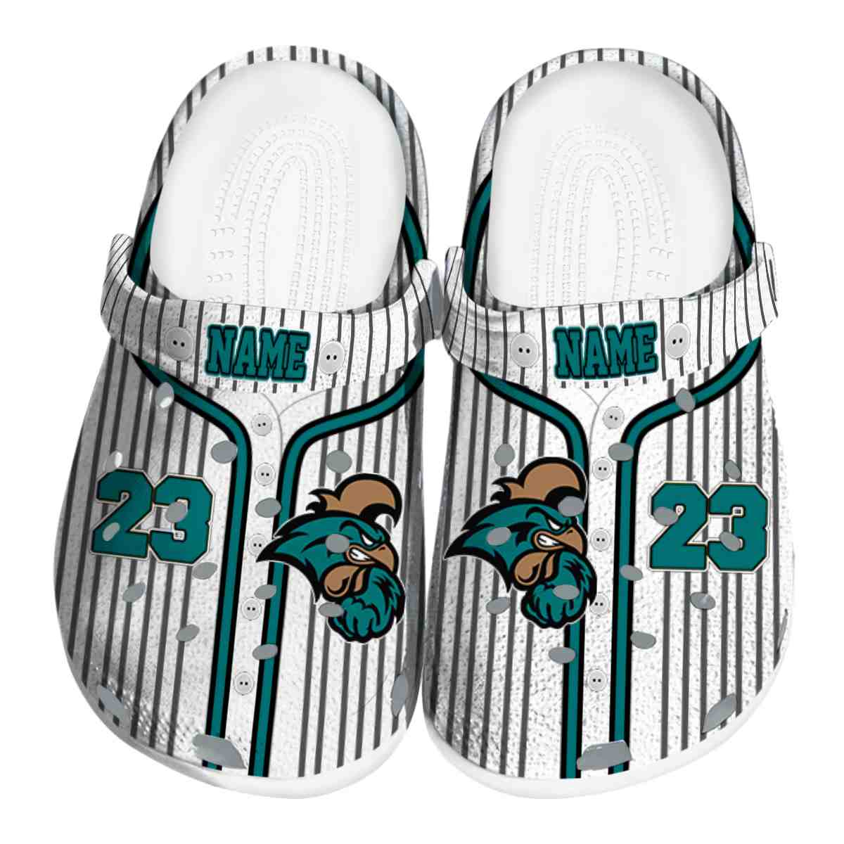 Coastal Carolina Chanticleers NCAA Sport Crocs Crocband Clogs Shoes Comfortable For Men Women and Kids
