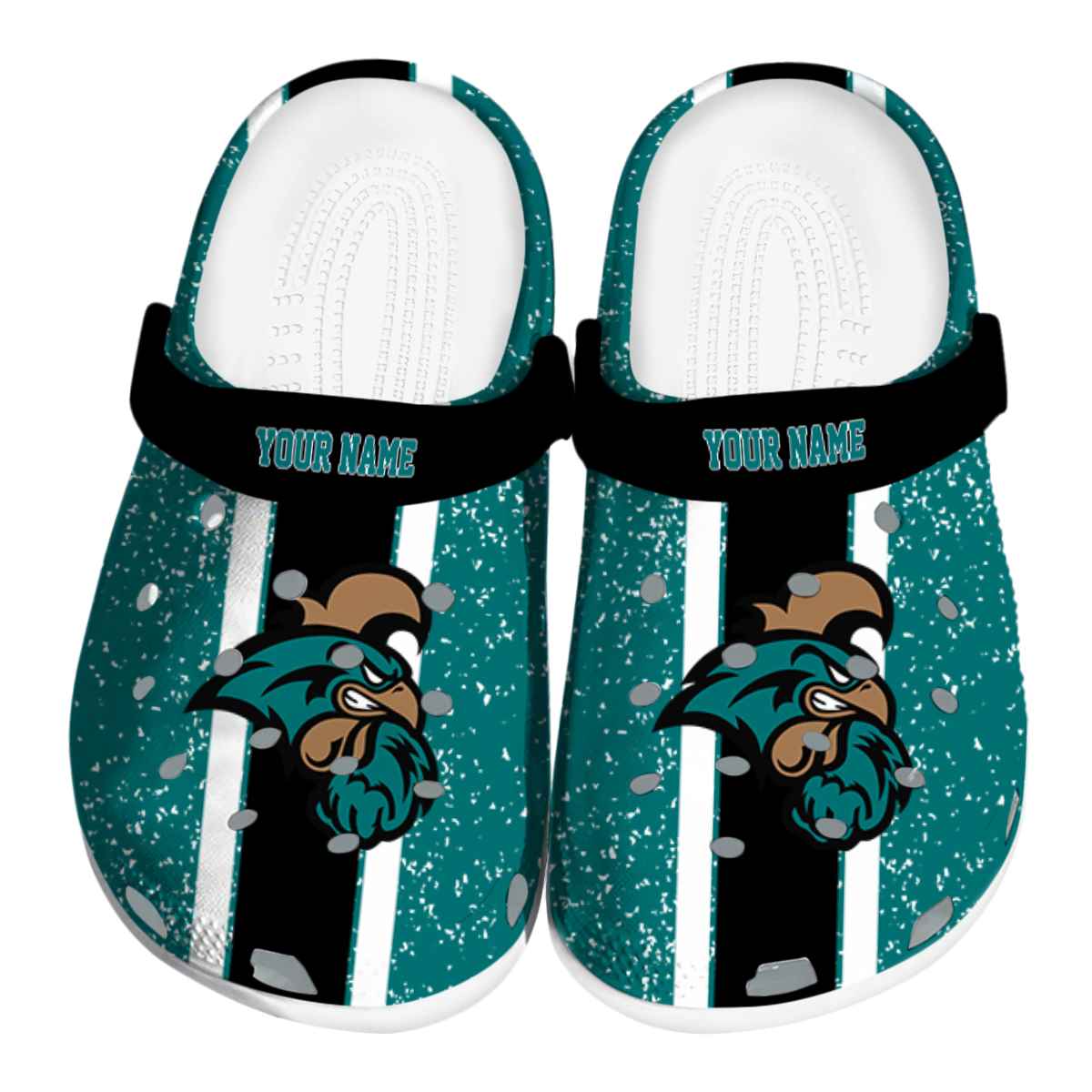Coastal Carolina Chanticleers NCAA Sport Crocs Crocband Clogs Shoes Comfortable For Men Women and Kids