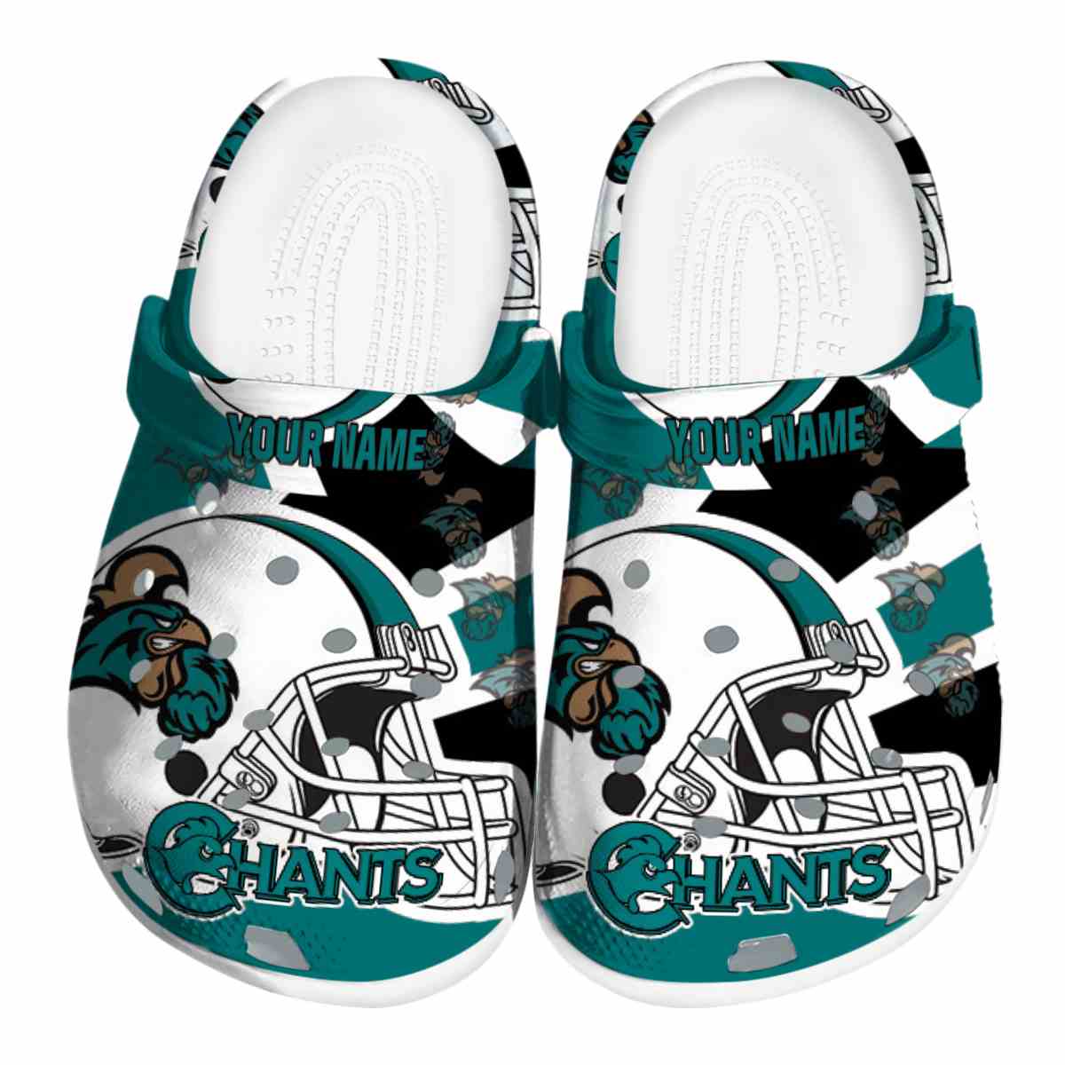 Coastal Carolina Chanticleers NCAA Sport Crocs Crocband Clogs Shoes Comfortable For Men Women and Kids