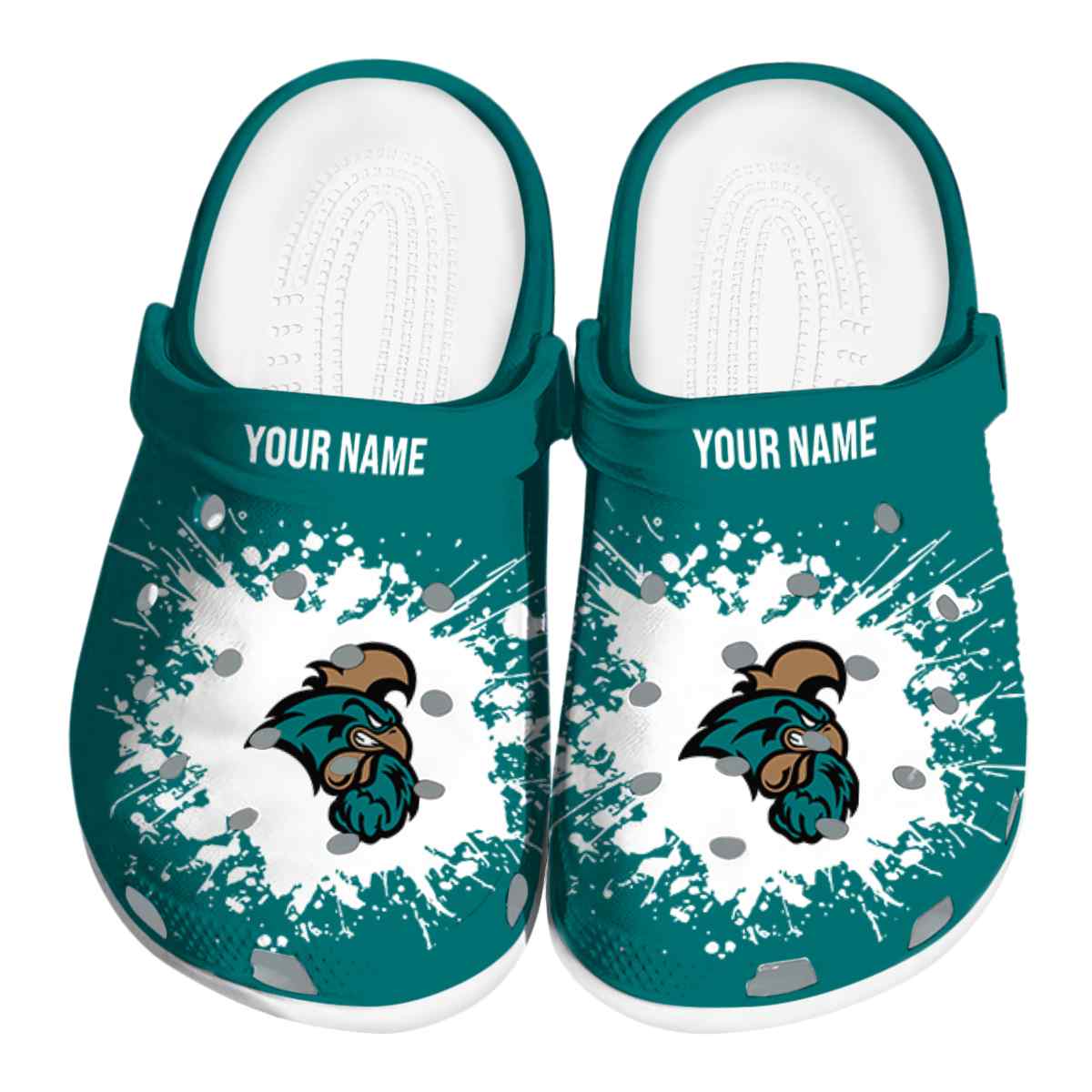 Coastal Carolina Chanticleers NCAA Sport Crocs Crocband Clogs Shoes Comfortable For Men Women and Kids