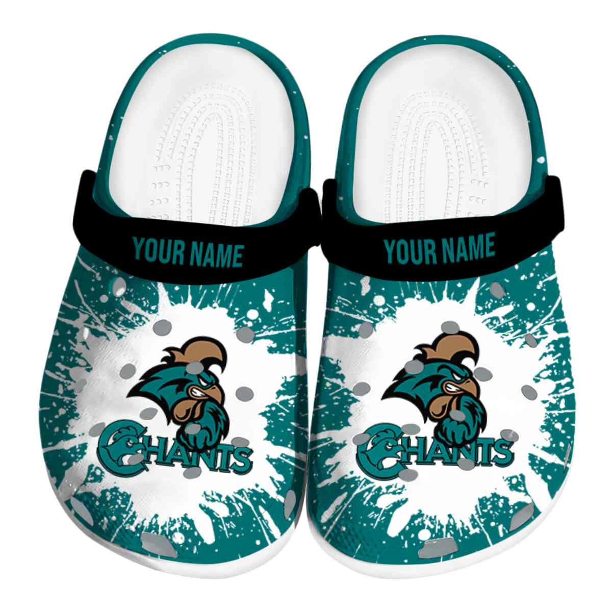 Coastal Carolina Chanticleers NCAA Sport Crocs Crocband Clogs Shoes Comfortable For Men Women and Kids