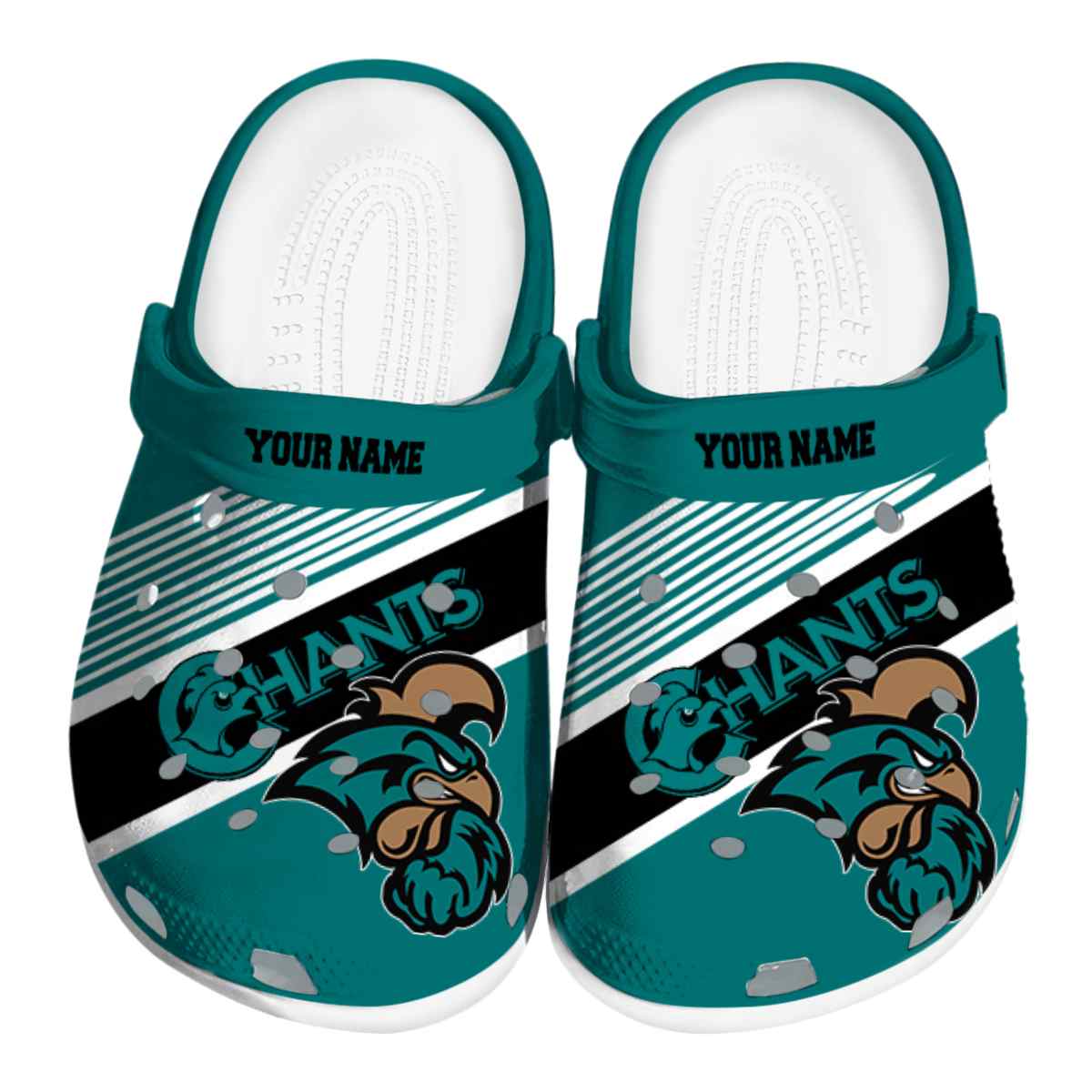 Coastal Carolina Chanticleers NCAA Sport Crocs Crocband Clogs Shoes Comfortable For Men Women and Kids