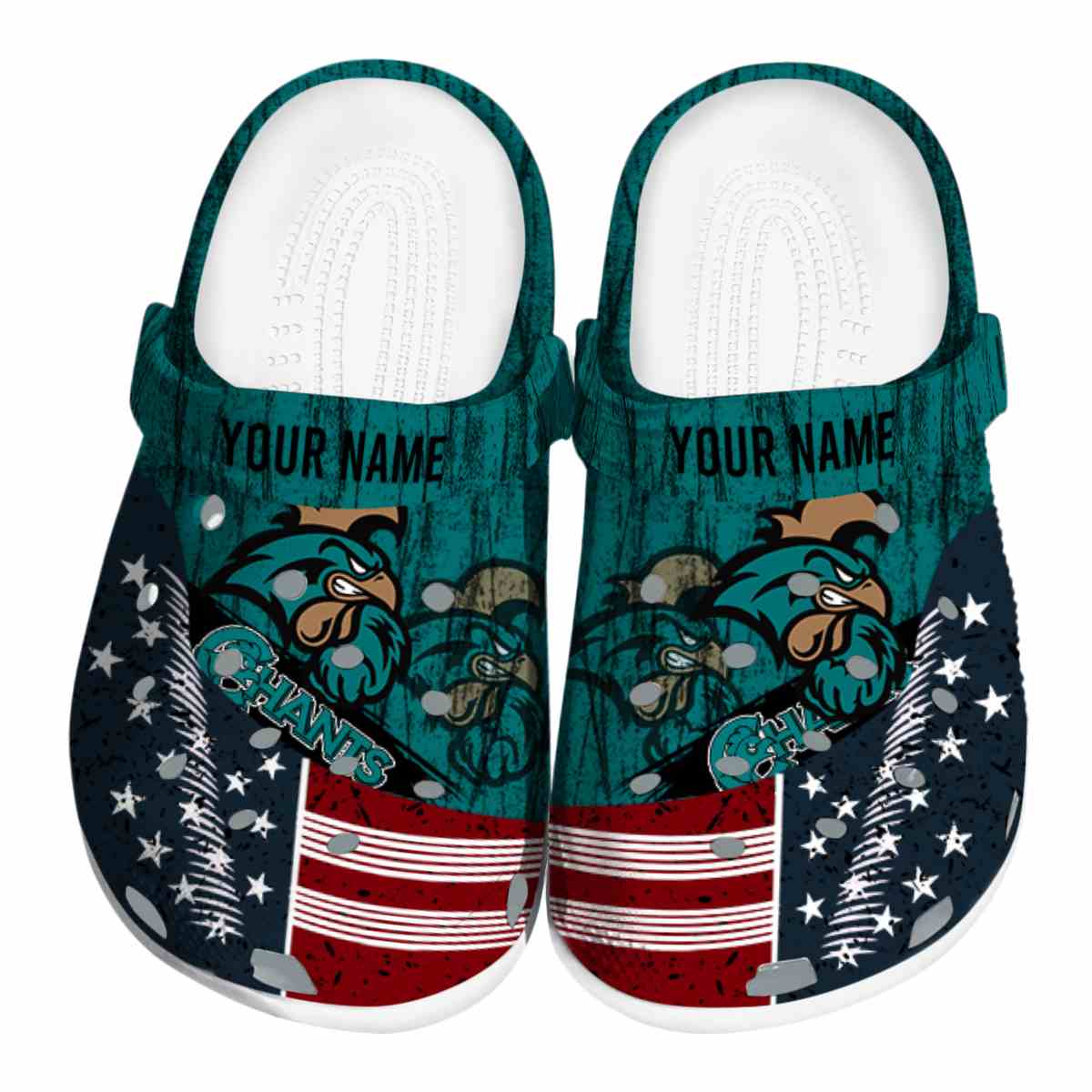 Coastal Carolina Chanticleers NCAA Sport Crocs Crocband Clogs Shoes Comfortable For Men Women and Kids