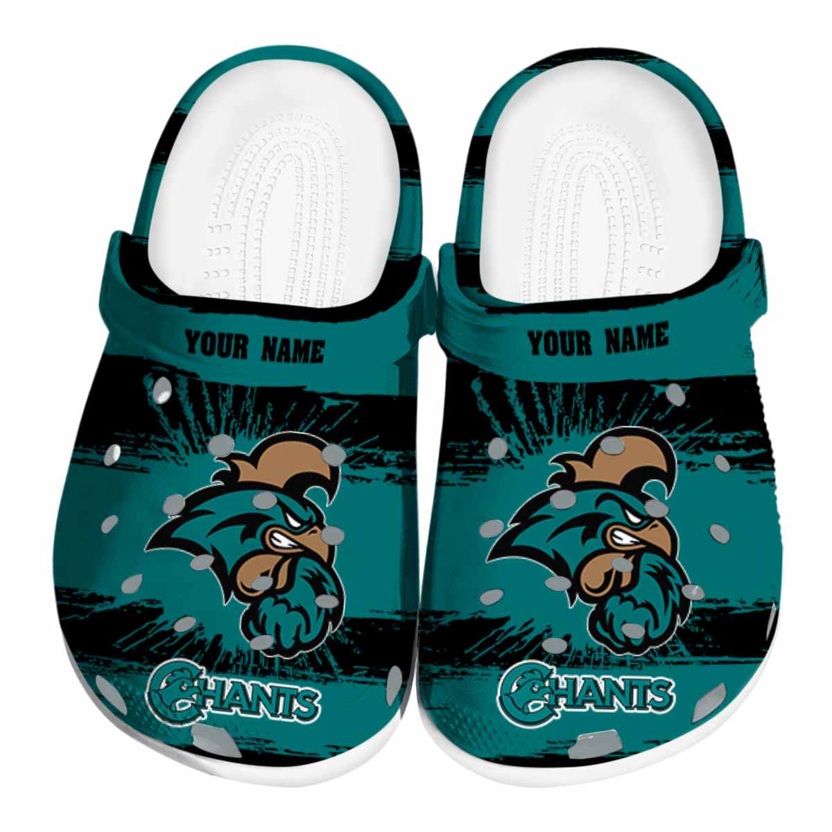 Coastal Carolina Chanticleers NCAA Sport Crocs Crocband Clogs Shoes Comfortable For Men Women and Kids