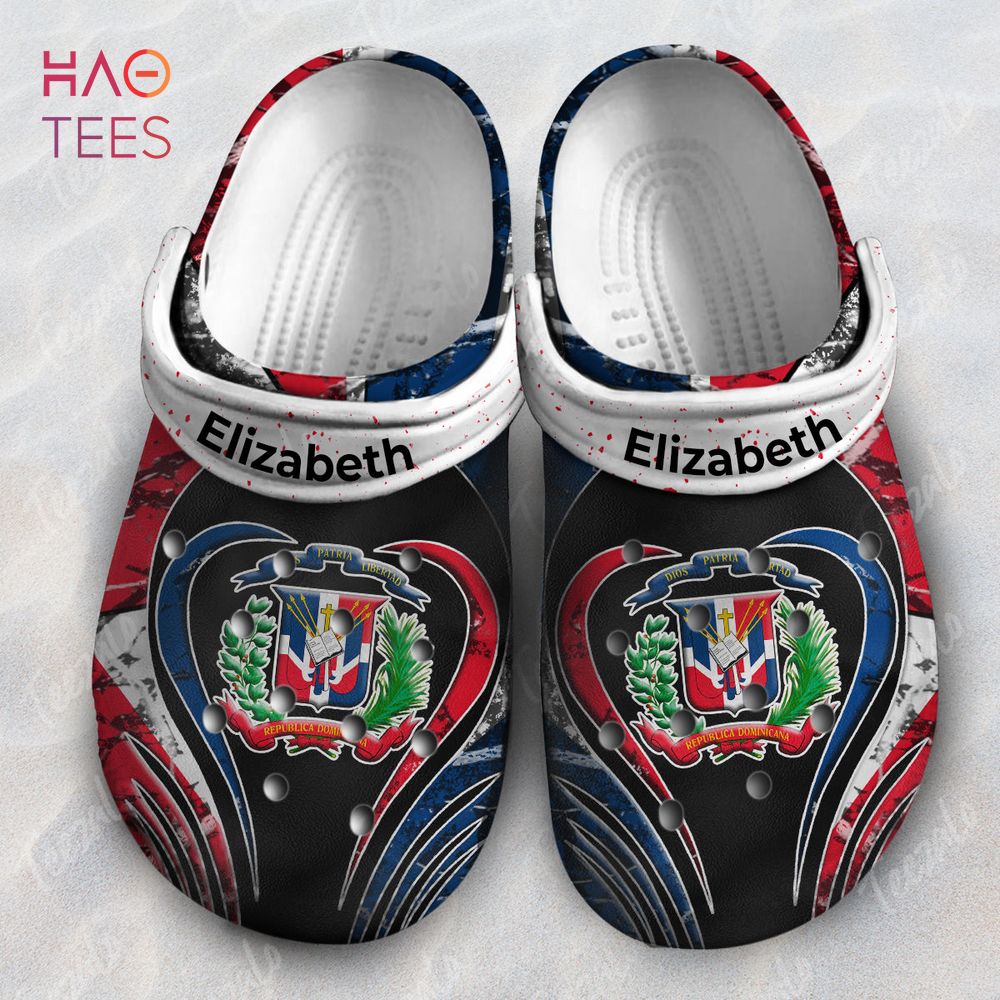 Coat Of Arms Flag Dominican Camo Pattern Crocs Crocband Clogs Shoes Comfortable For Men Women and Kids