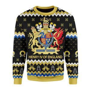 Coat Of Arms Henry IV Ugly Christmas Sweater Adult 3D Funny Matching for family