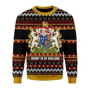 Coat Of Arms Henry VI Ugly Christmas Sweater Adult 3D Funny Matching for family