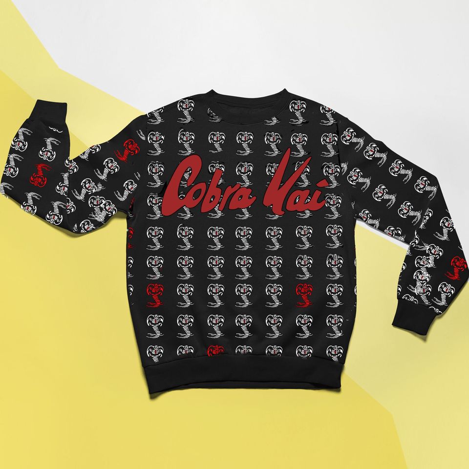 COBRA KAI SWEATSHIRT,horror sweatshirt 3D