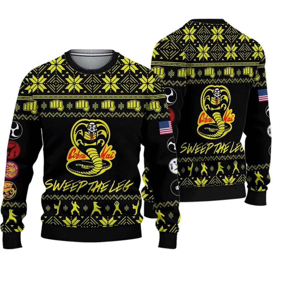 Cobra Kai Ugly Christmas Ugly Sweater