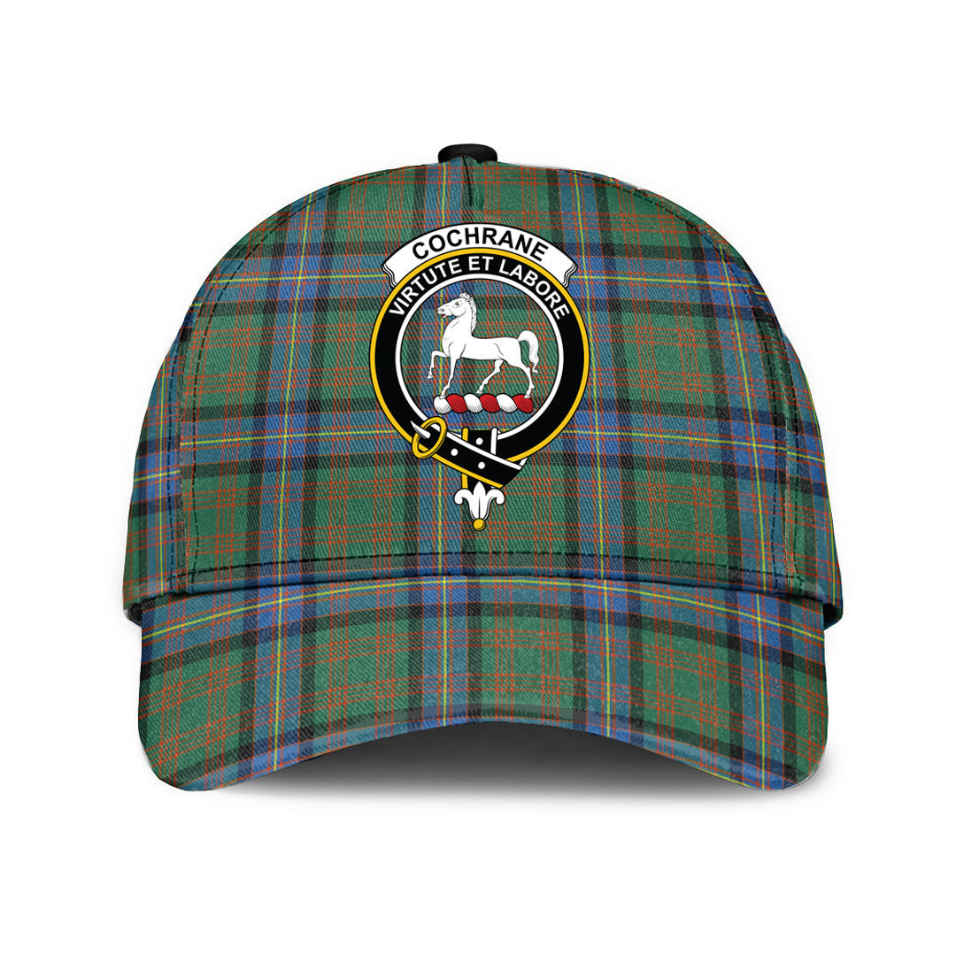 Cochrane Ancient Tartan Baseball Cap, Tartan Plaid Cap with Family Crest K23 Trucker Hats Custom Hats Gifts For Men & Women