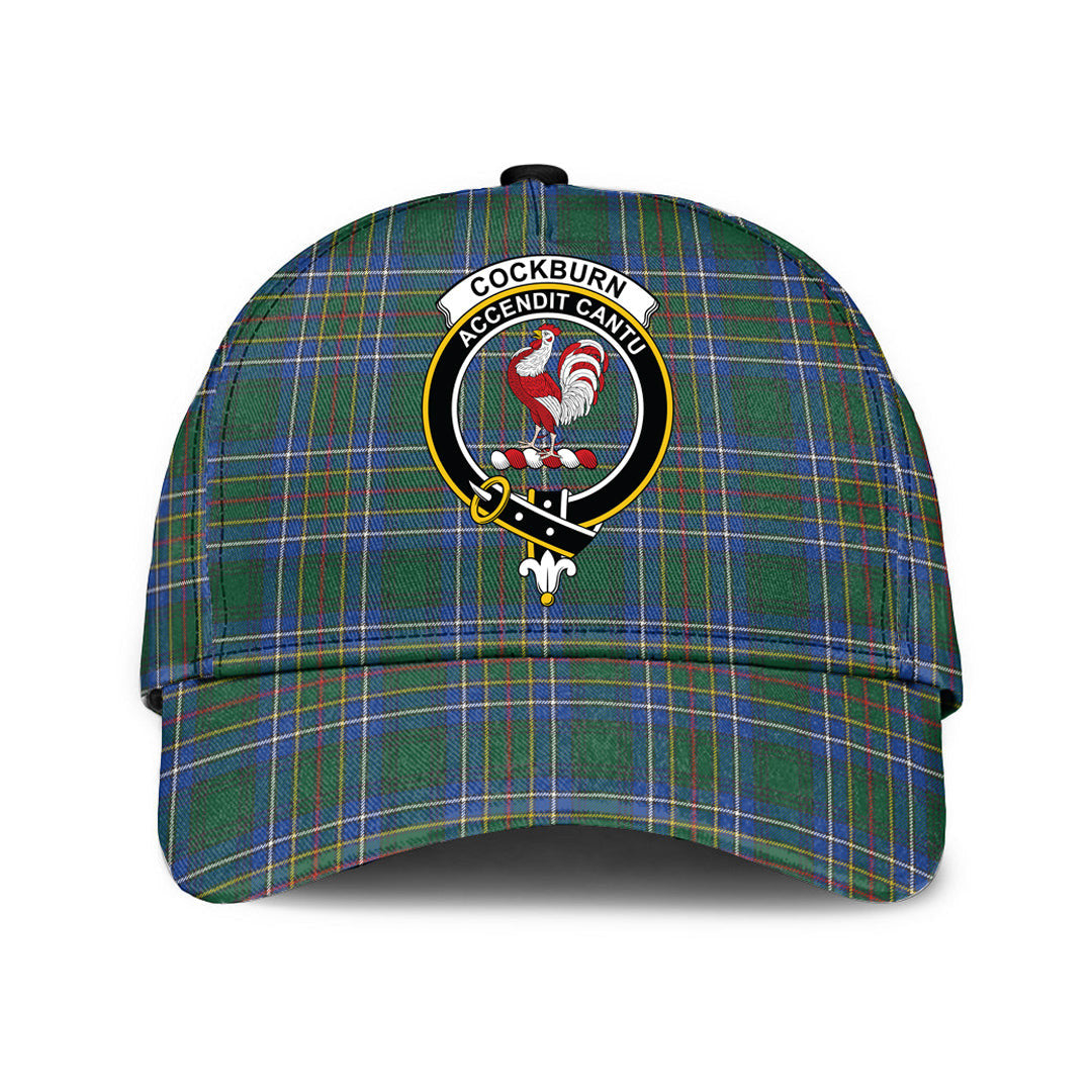 Cockburn Ancient Tartan Baseball Cap, Tartan Plaid Cap with Family Crest K23 Trucker Hats Custom Hats Gifts For Men & Women
