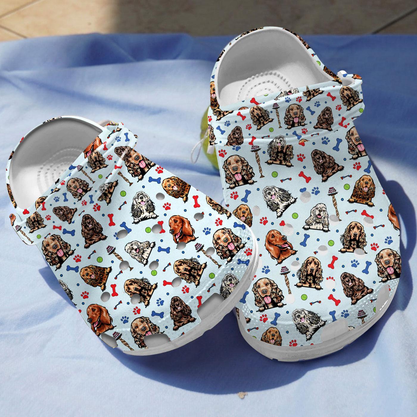 Cocker Spaniel Dog Crocs Crocband Clogs Shoes Comfortable For Men Women and Kids