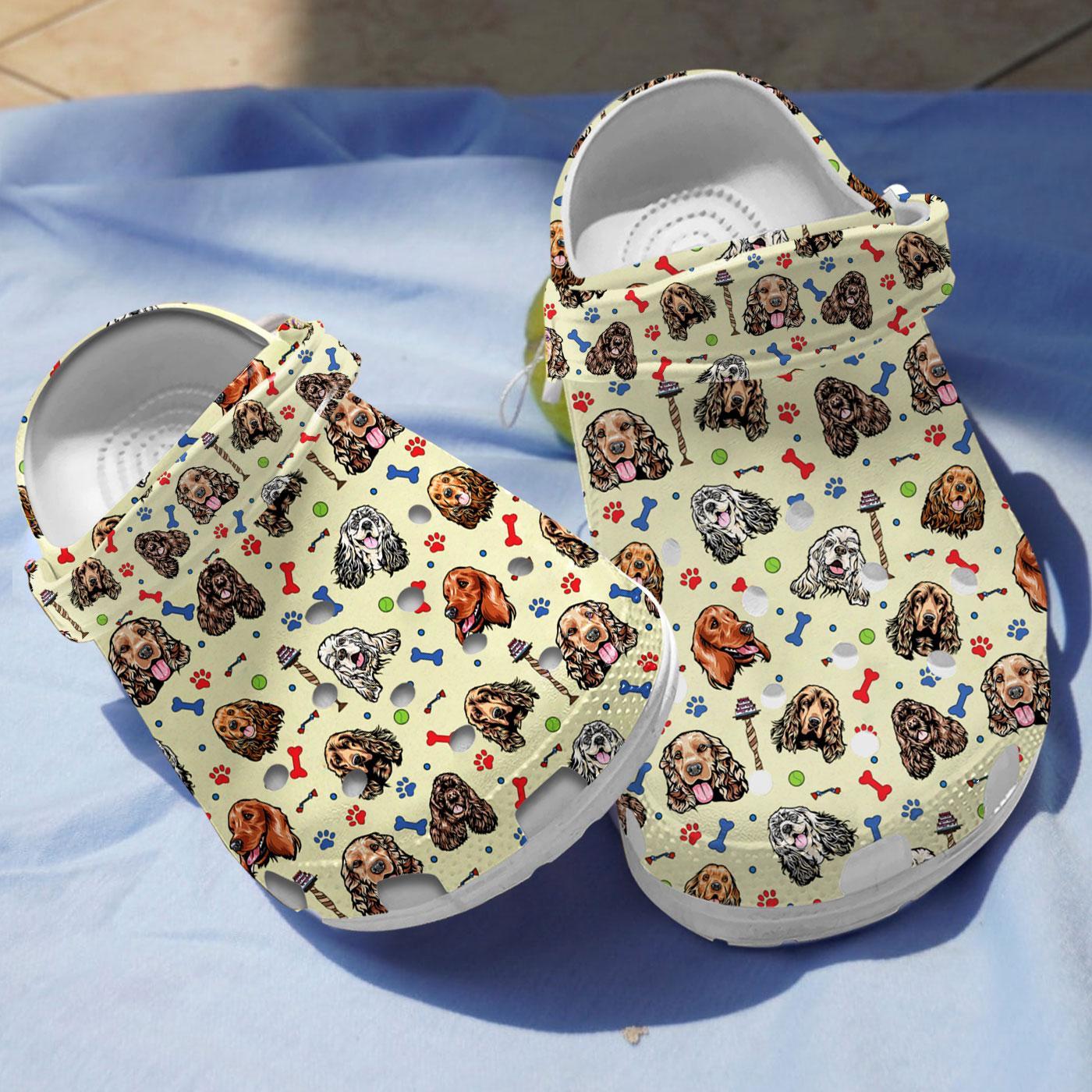 Cocker Spaniel Dog Crocs Crocband Clogs Shoes Comfortable For Men Women and Kids