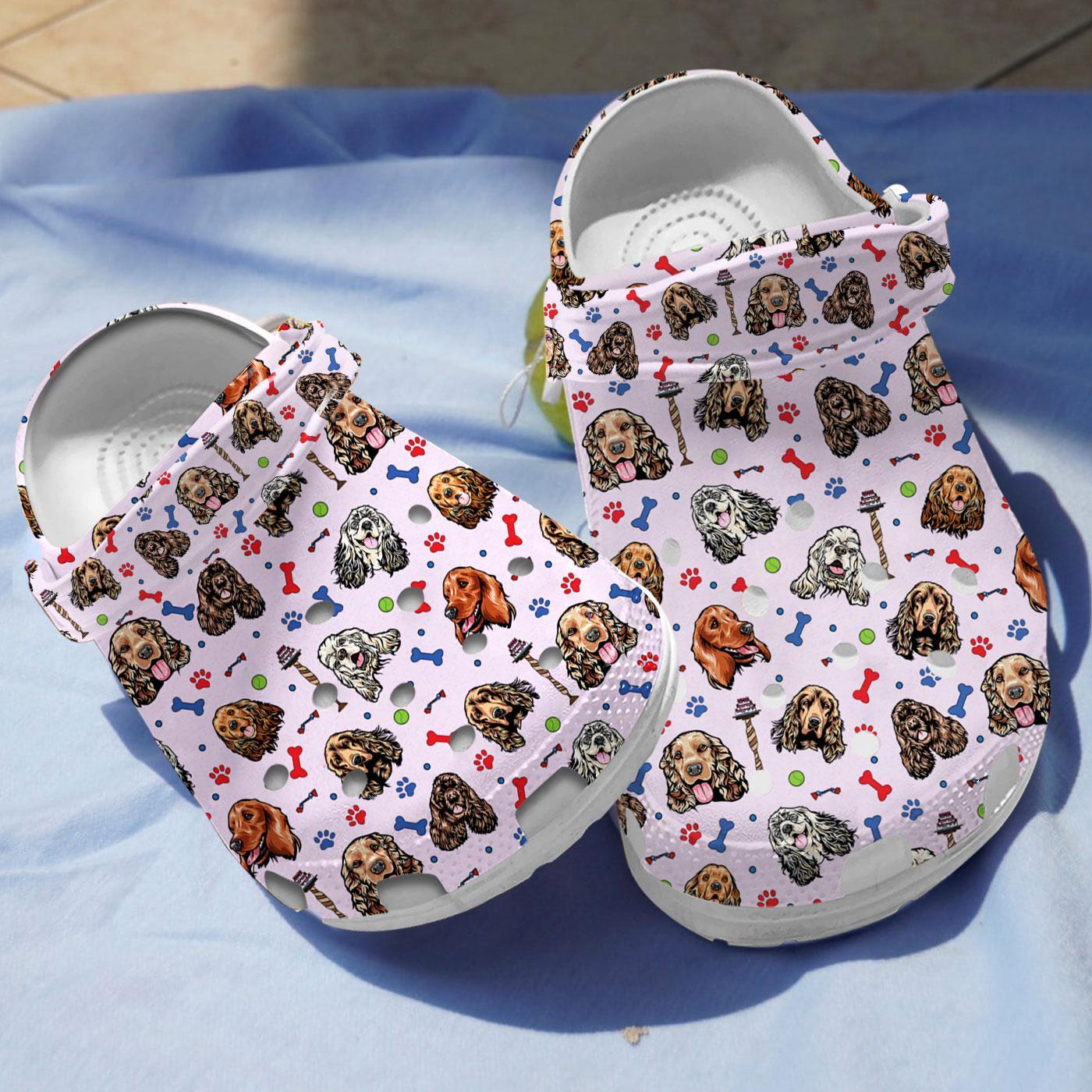 Cocker Spaniel Dog Crocs Crocband Clogs Shoes Comfortable For Men Women and Kids