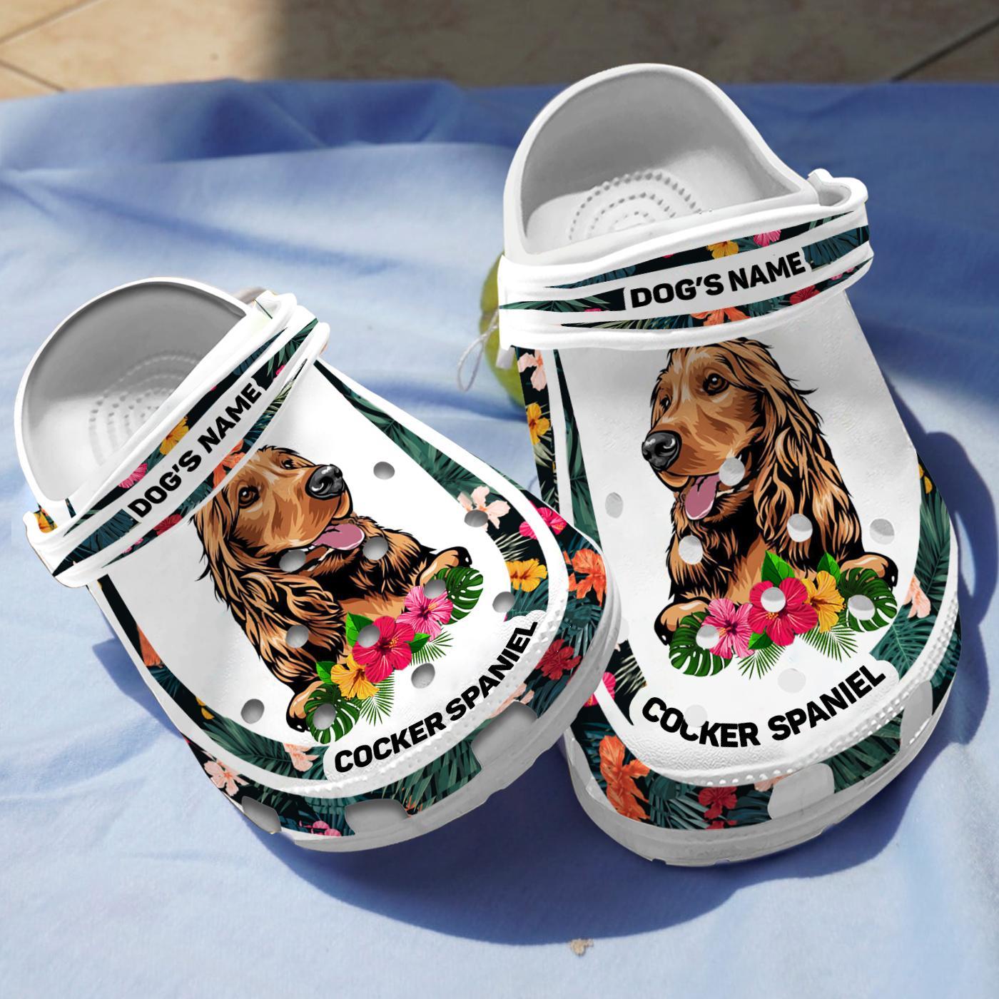 Cocker Spaniel Dog Crocs Crocband Clogs Shoes Comfortable For Men Women and Kids