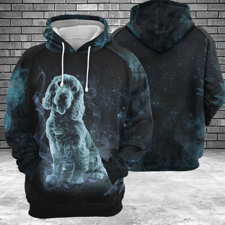 Cocker Spaniel Galaxy 3D All Over Print Hoodie, Zip Hoodie