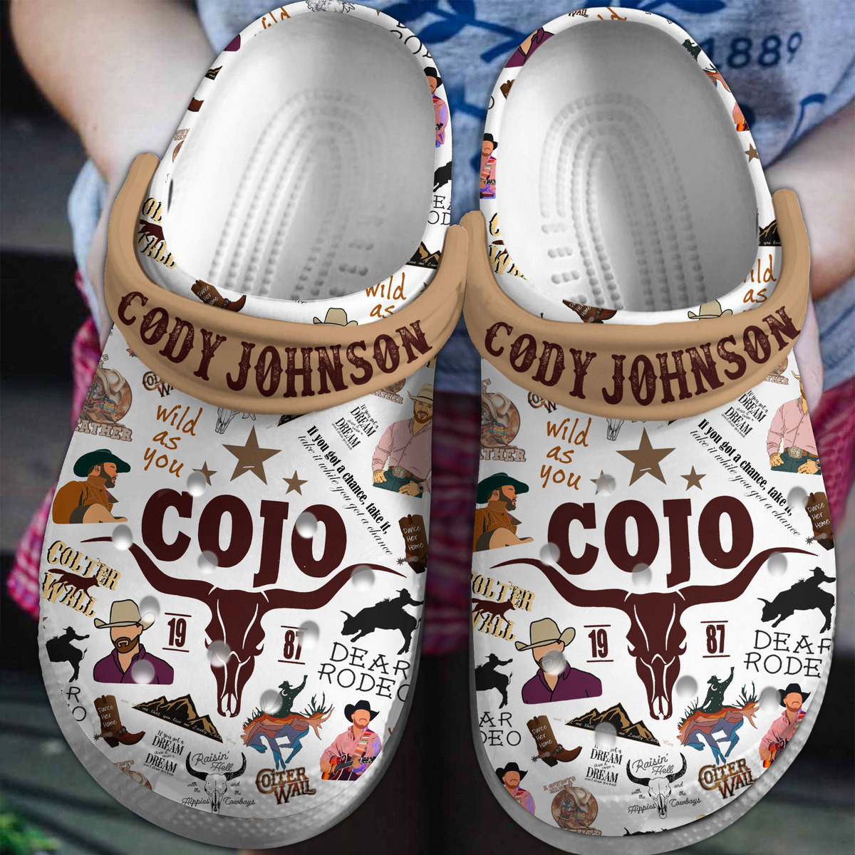 Cody Johnson Music Crocs Crocband Clogs Shoes Comfortable For Men Women and Kids
