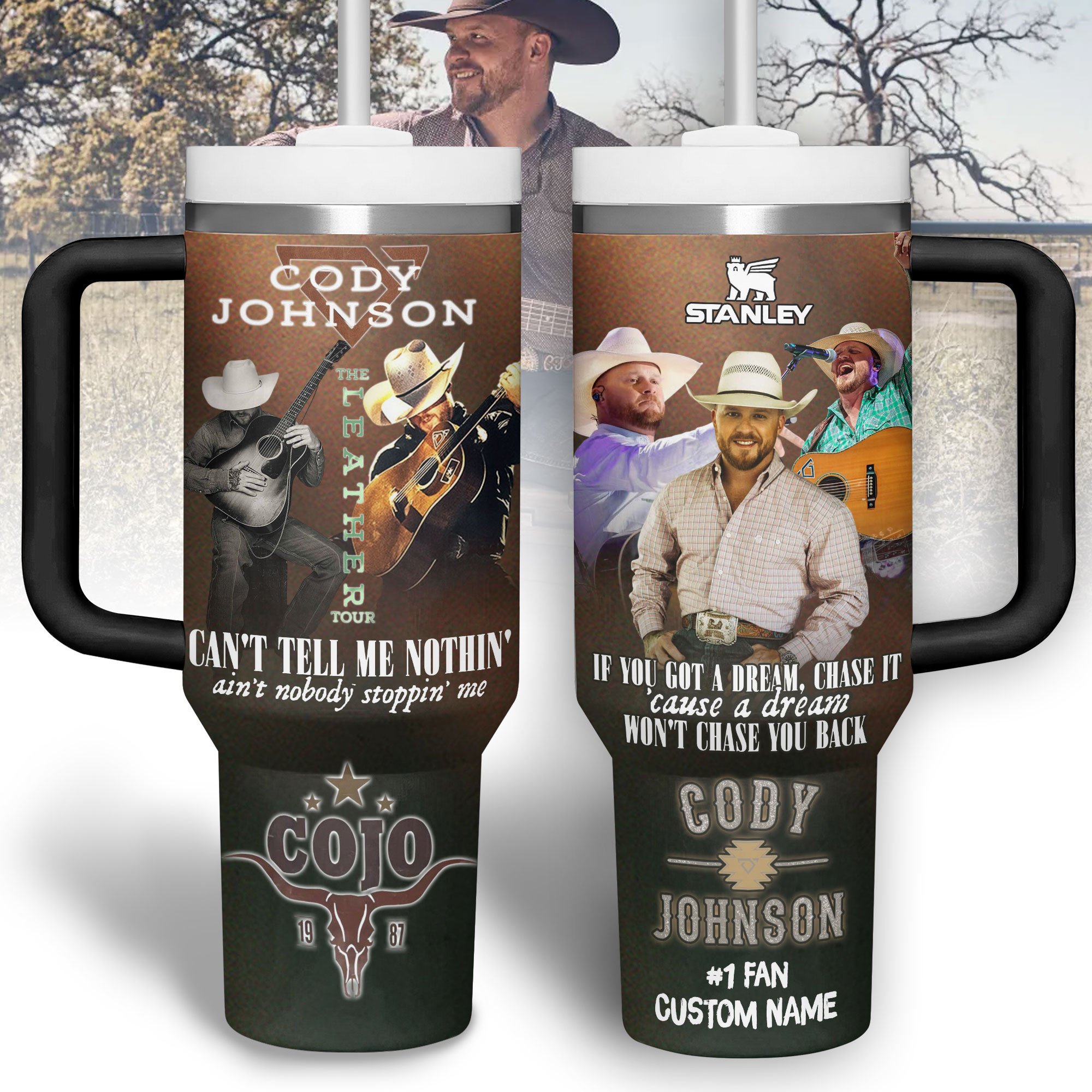 Cody Johnson Music Custom Stanley Cup 40 oz 30 oz Tumbler With HandleTVC2301280