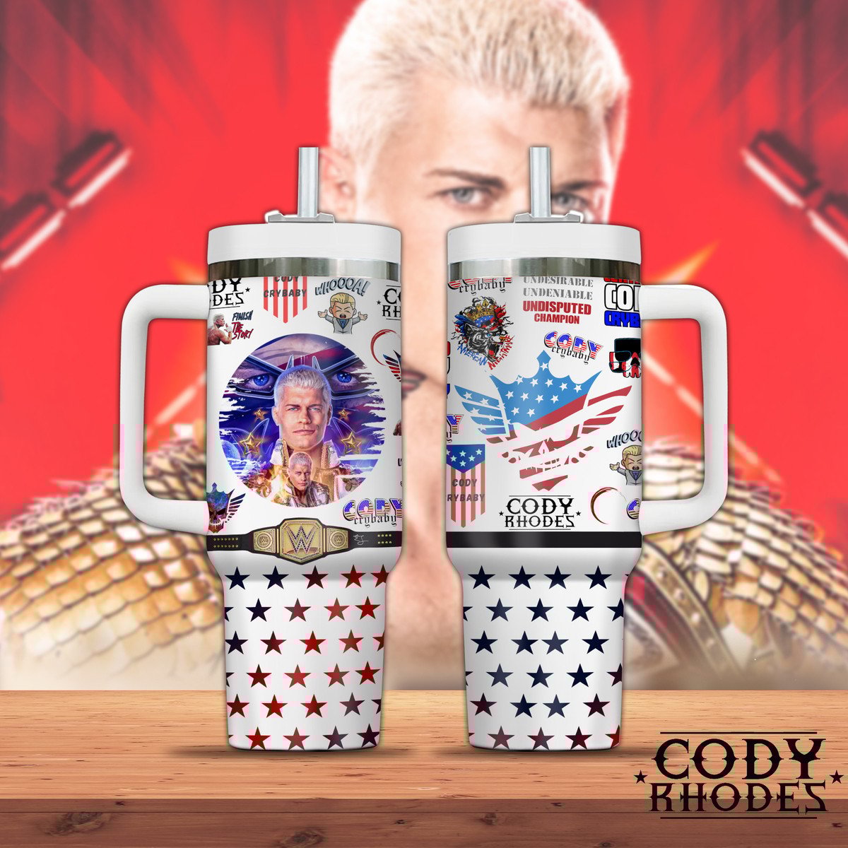 Cody Rhodes Sport Custom Stanley Cup 40 oz 30 oz Tumbler With HandleTVC2301801