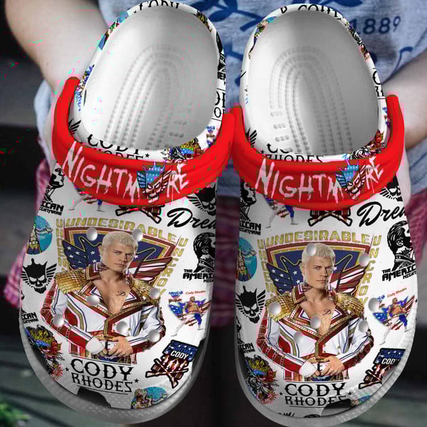 Cody Rhodes WWE SportCrocs Crocband Clogs Shoes Comfortable For Men Women and Kids