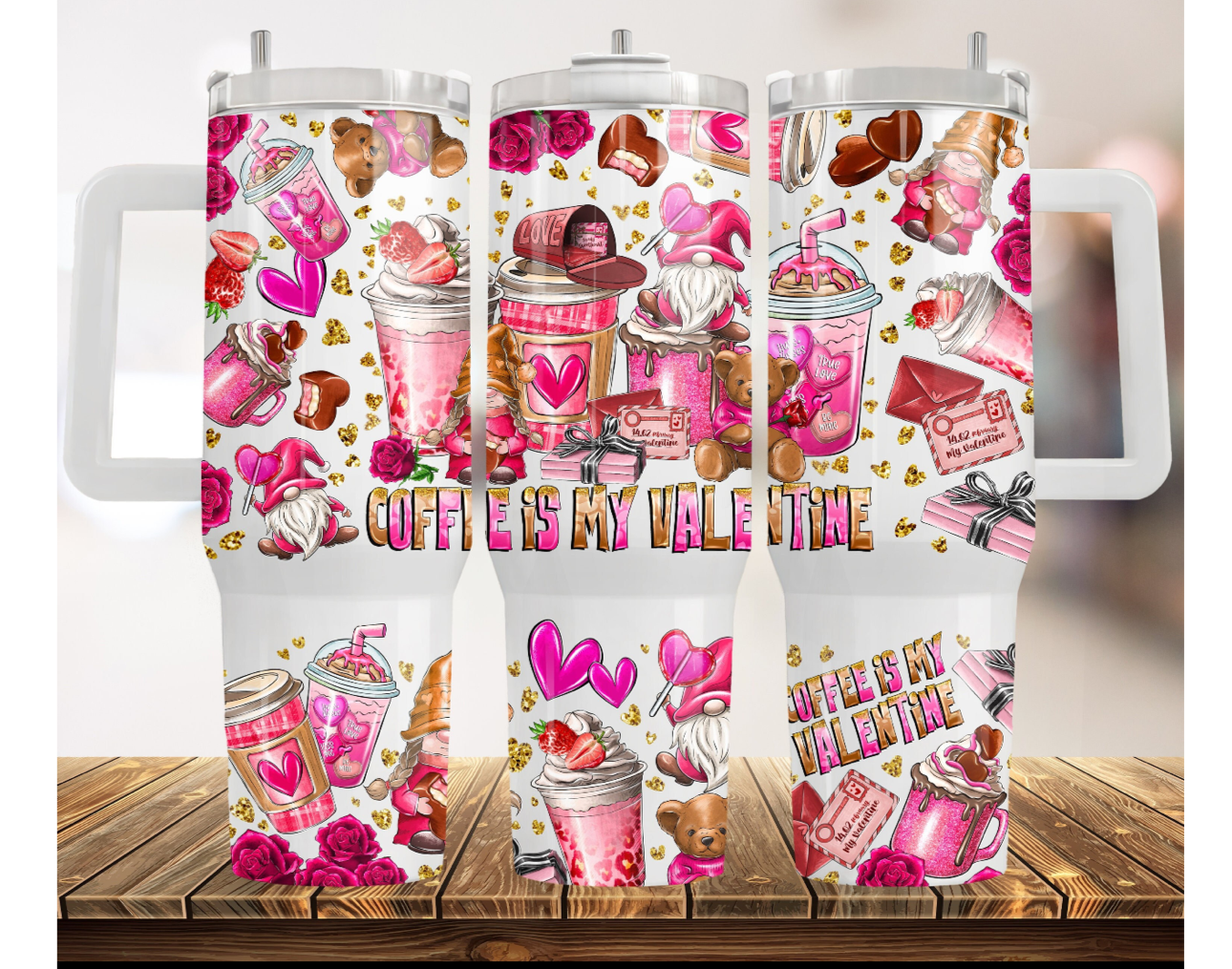 Coffee Is My Valentine Custom Stanley Cup 40 oz 30 oz Tumbler With HandleTVC2301755