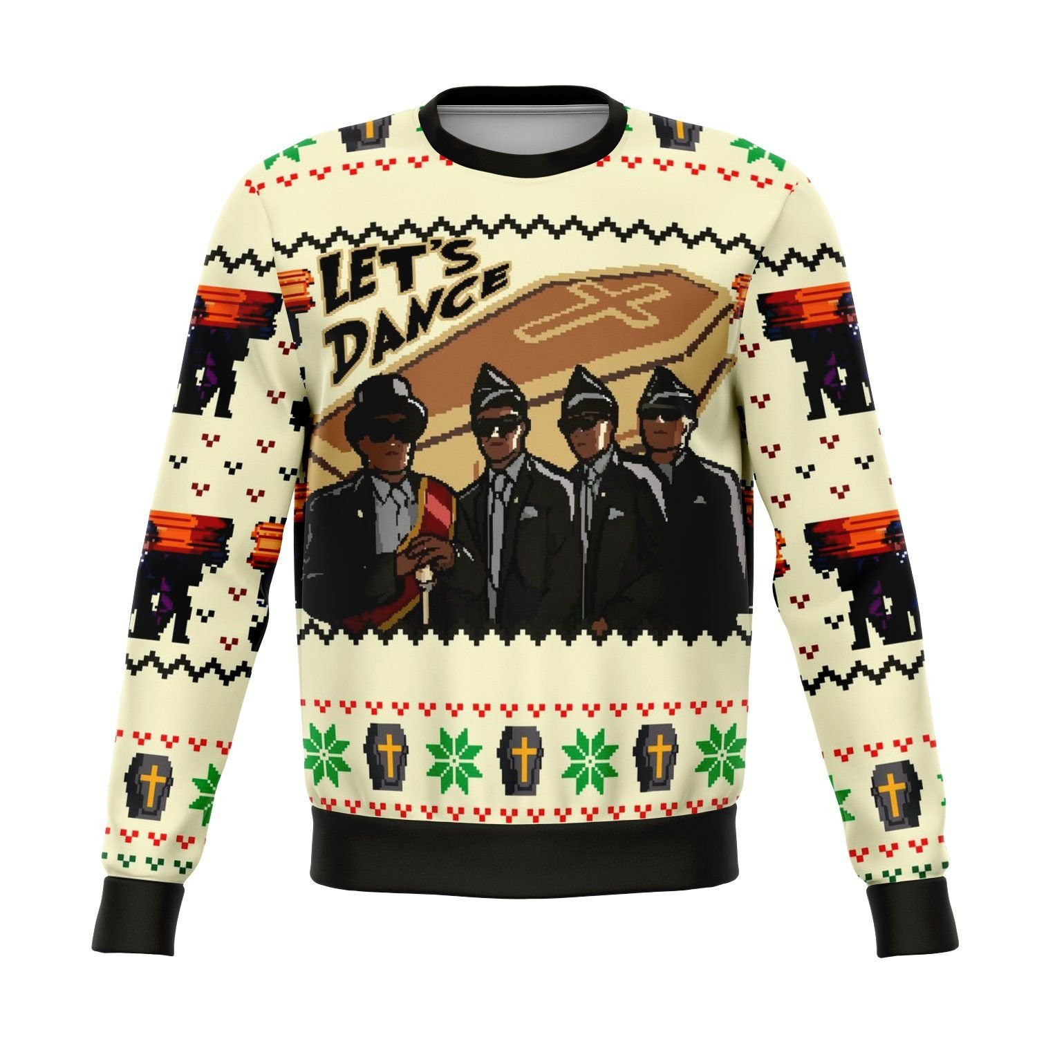Coffin Dance Funny Ugly Christmas Sweater Adult 3D Funny Matching for family