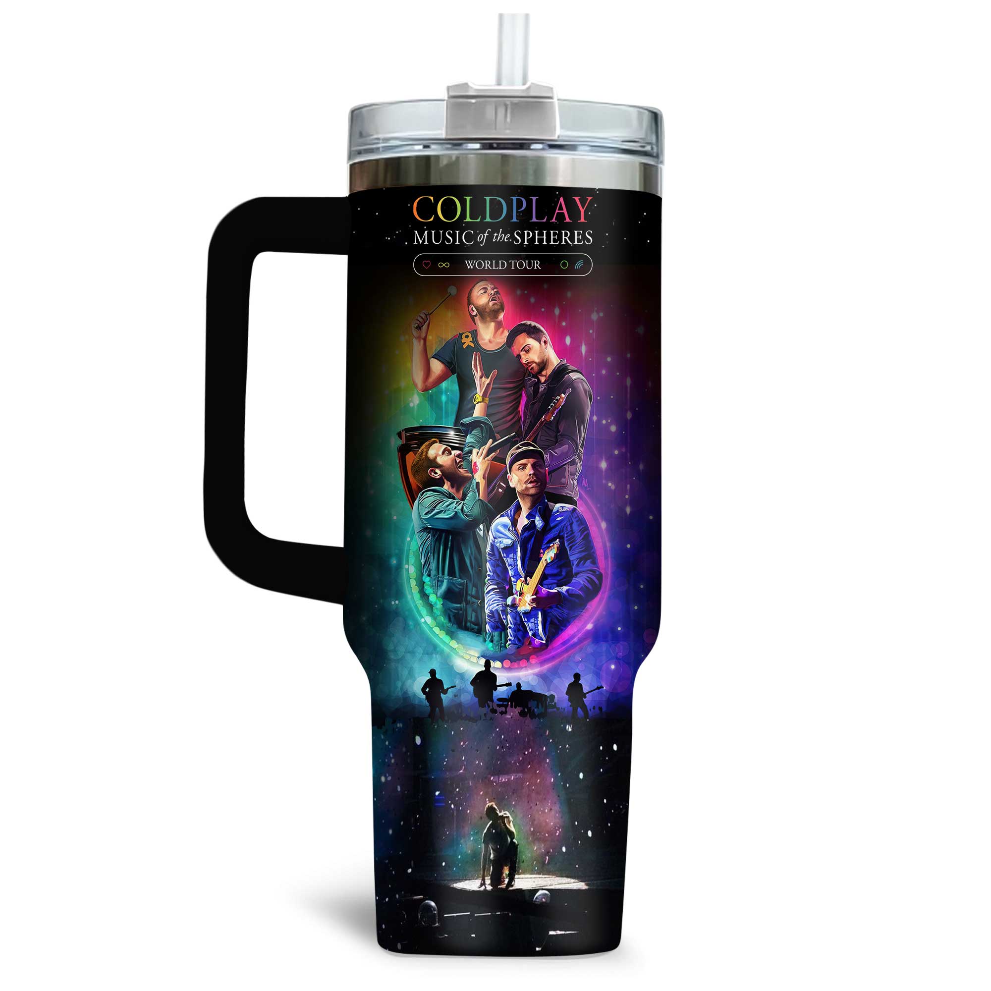 Coldplay Music Custom Stanley Cup 40 oz 30 oz Tumbler With HandleTVC2301170 - Image 2