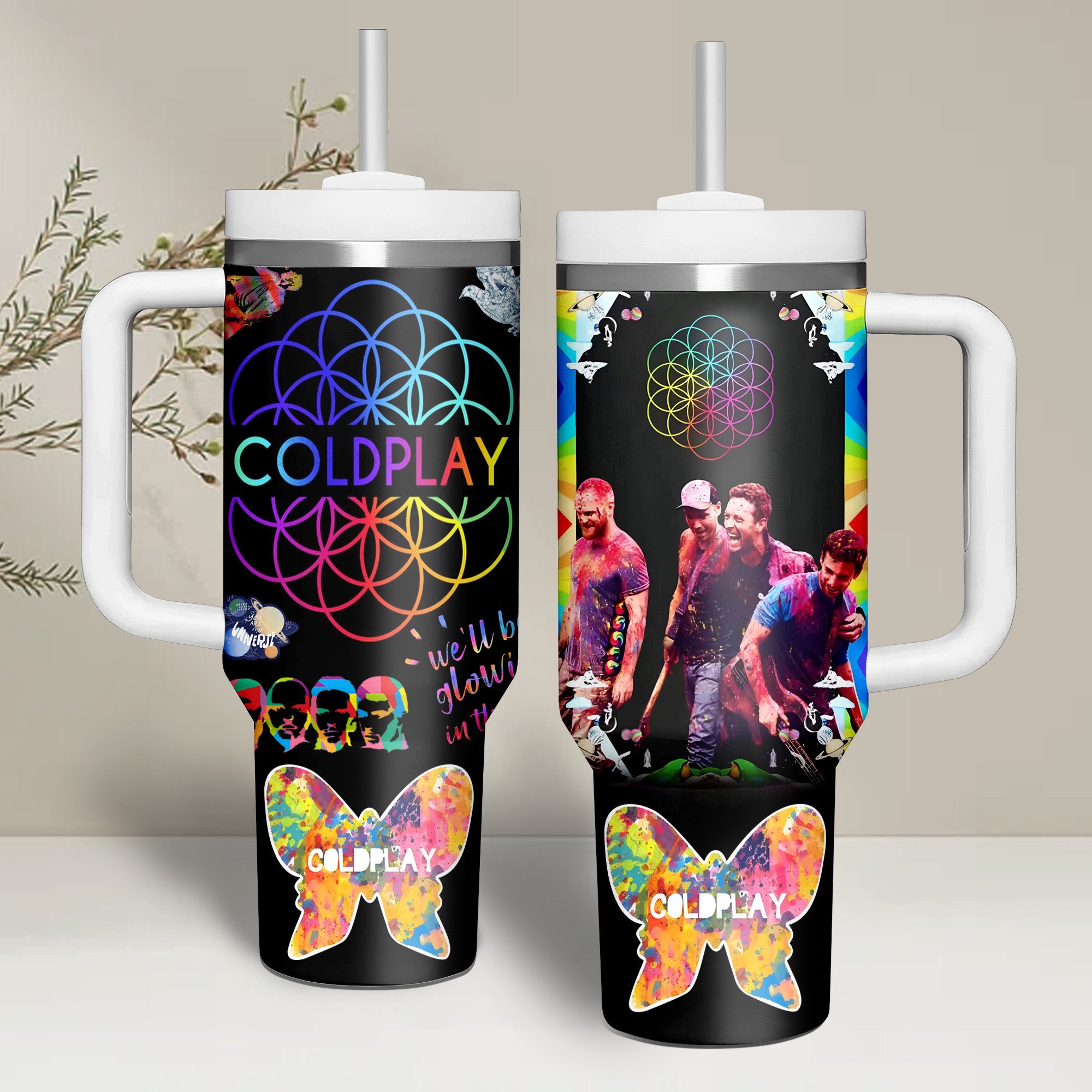 Coldplay Music Custom Stanley Cup 40 oz 30 oz Tumbler With HandleTVC2301264