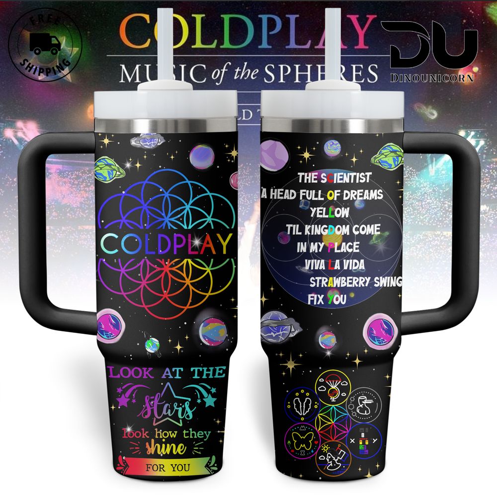 Coldplay Music Custom Stanley Cup 40 oz 30 oz Tumbler With HandleTVC2301709