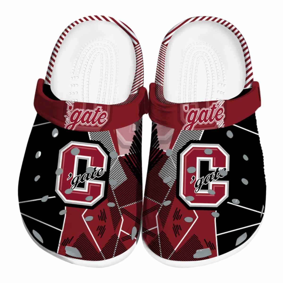 Colgate Raiders NCAA Sport Crocs Crocband Clogs Shoes Comfortable For Men Women and Kids