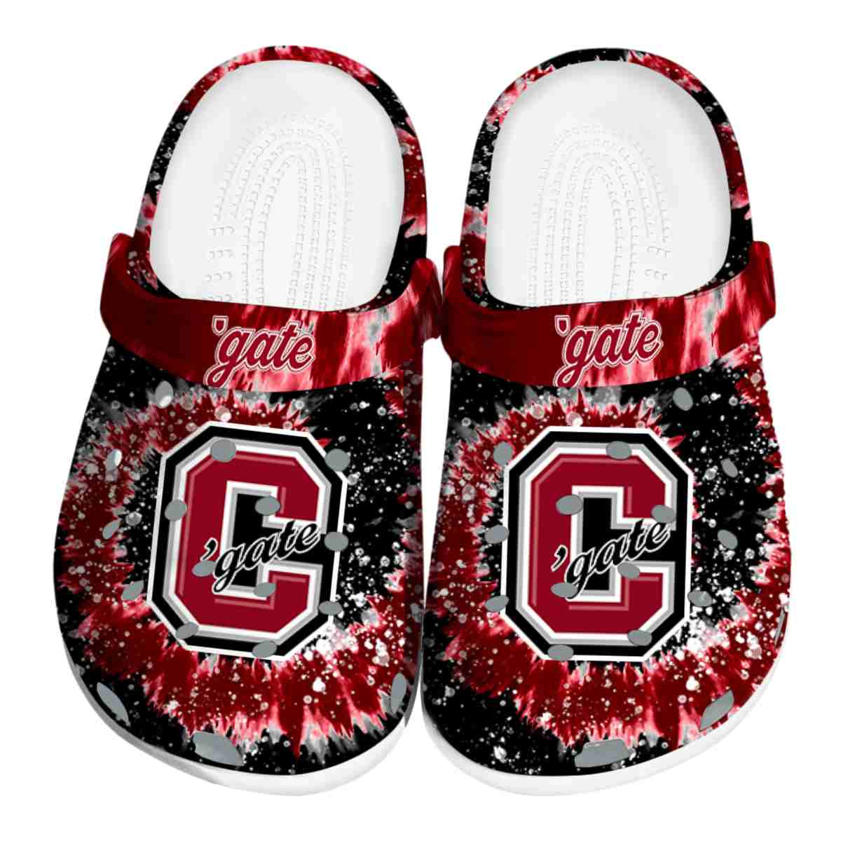 Colgate Raiders NCAA Sport Crocs Crocband Clogs Shoes Comfortable For Men Women and Kids