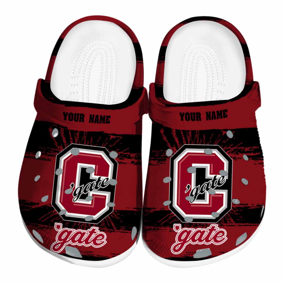 Colgate Raiders NCAA Sport Crocs Crocband Clogs Shoes Comfortable For Men Women and Kids