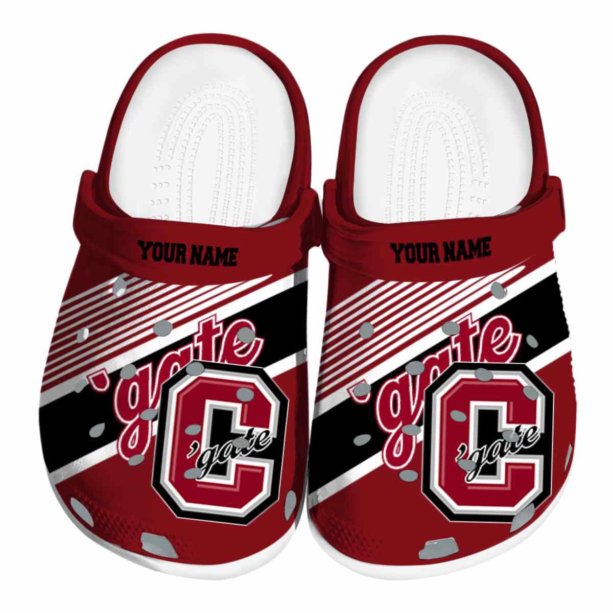 Colgate Raiders NCAA Sport Crocs Crocband Clogs Shoes Comfortable For Men Women and Kids