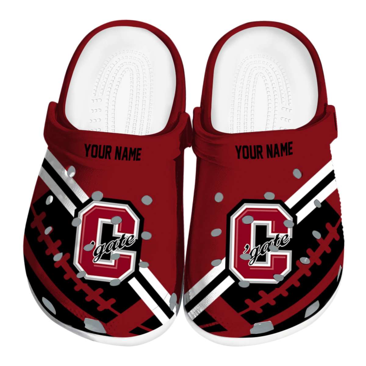 Colgate Raiders NCAA Sport Crocs Crocband Clogs Shoes Comfortable For Men Women and Kids