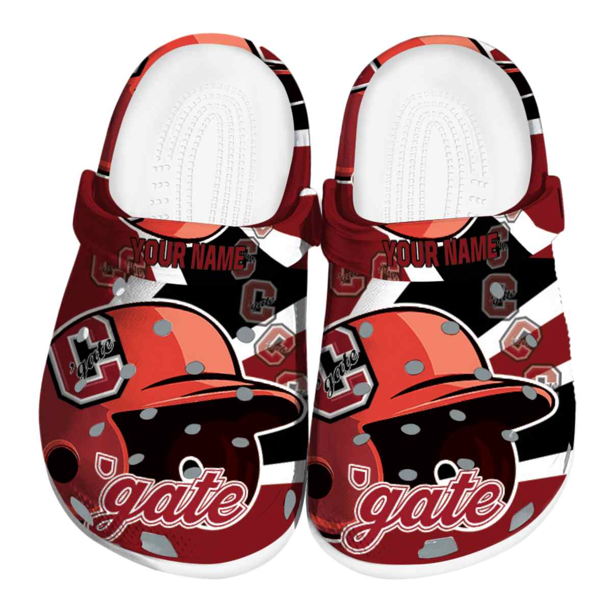 Colgate Raiders NCAA Sport Crocs Crocband Clogs Shoes Comfortable For Men Women and Kids