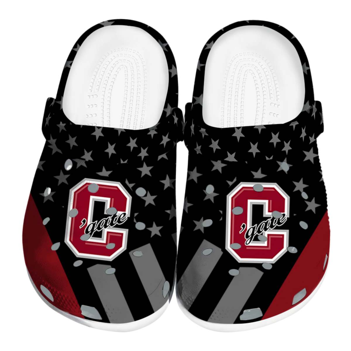 Colgate Raiders NCAA Sport Crocs Crocband Clogs Shoes Comfortable For Men Women and Kids