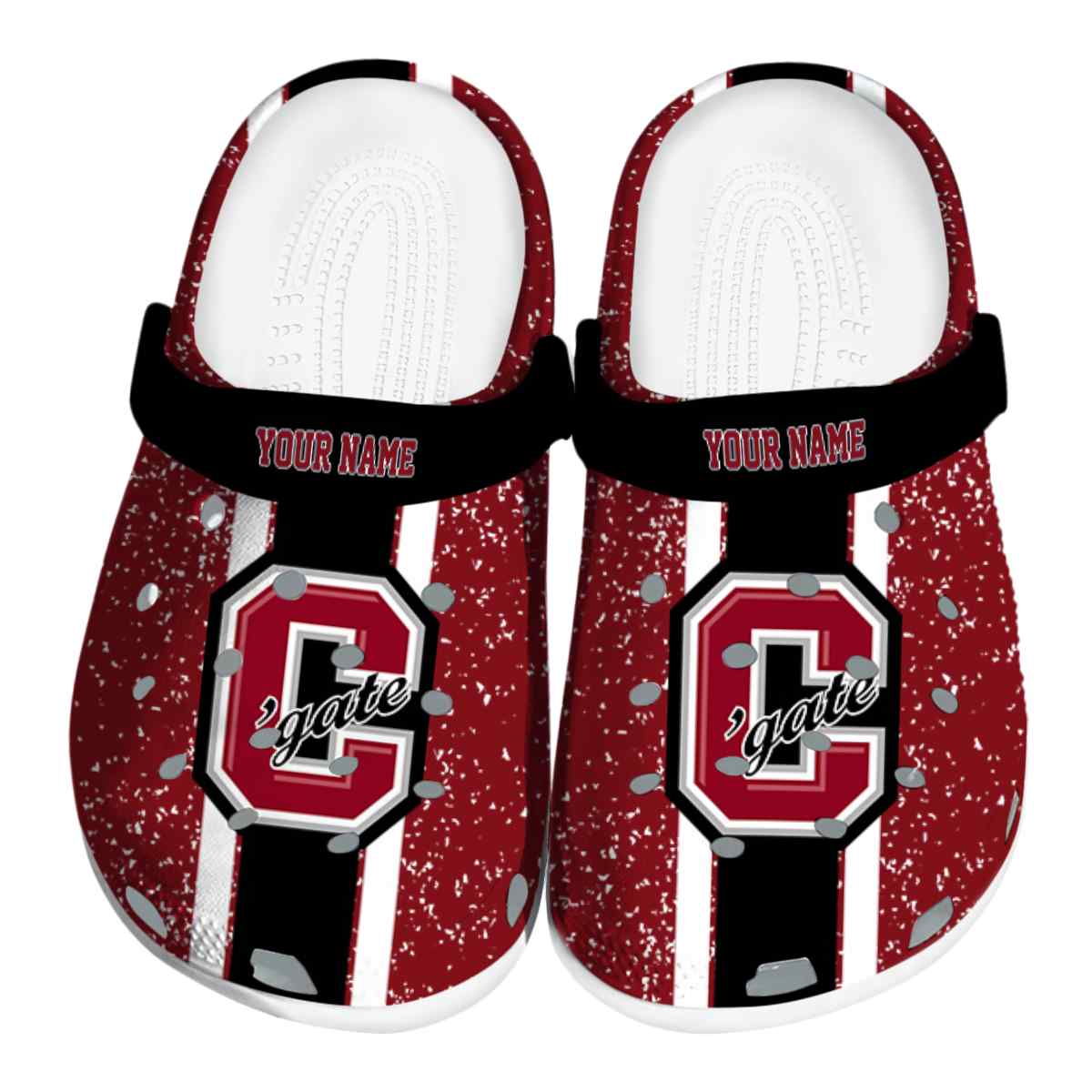 Colgate Raiders NCAA Sport Crocs Crocband Clogs Shoes Comfortable For Men Women and Kids