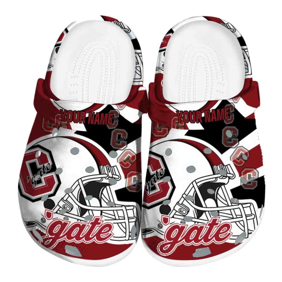 Colgate Raiders NCAA Sport Crocs Crocband Clogs Shoes Comfortable For Men Women and Kids