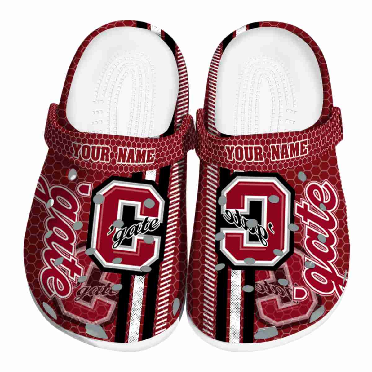 Colgate Raiders NCAA Sport Crocs Crocband Clogs Shoes Comfortable For Men Women and Kids