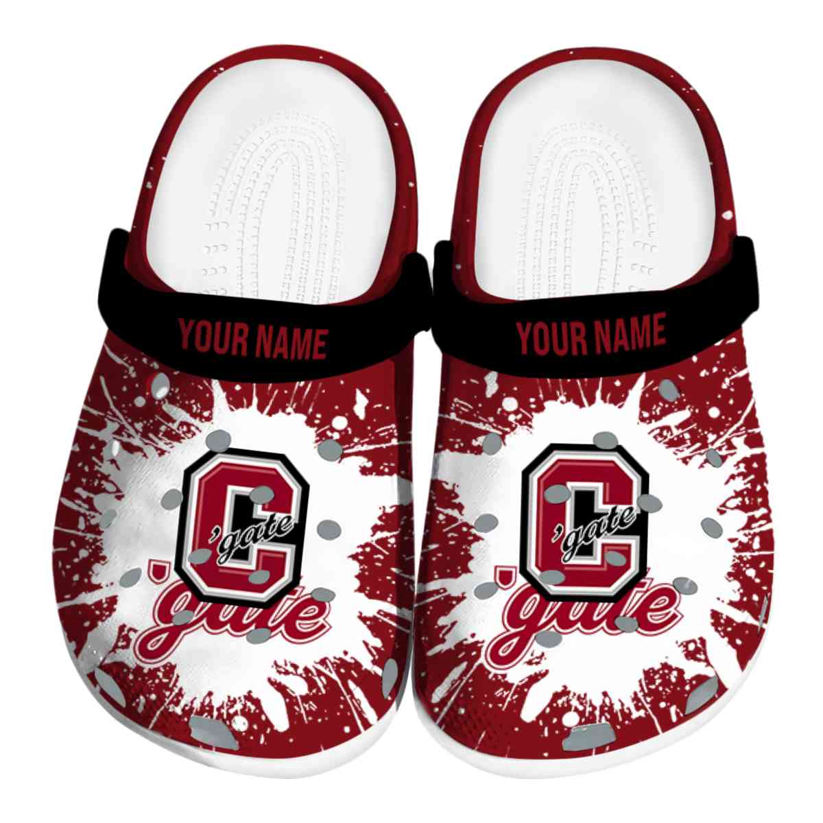 Colgate Raiders NCAA Sport Crocs Crocband Clogs Shoes Comfortable For Men Women and Kids
