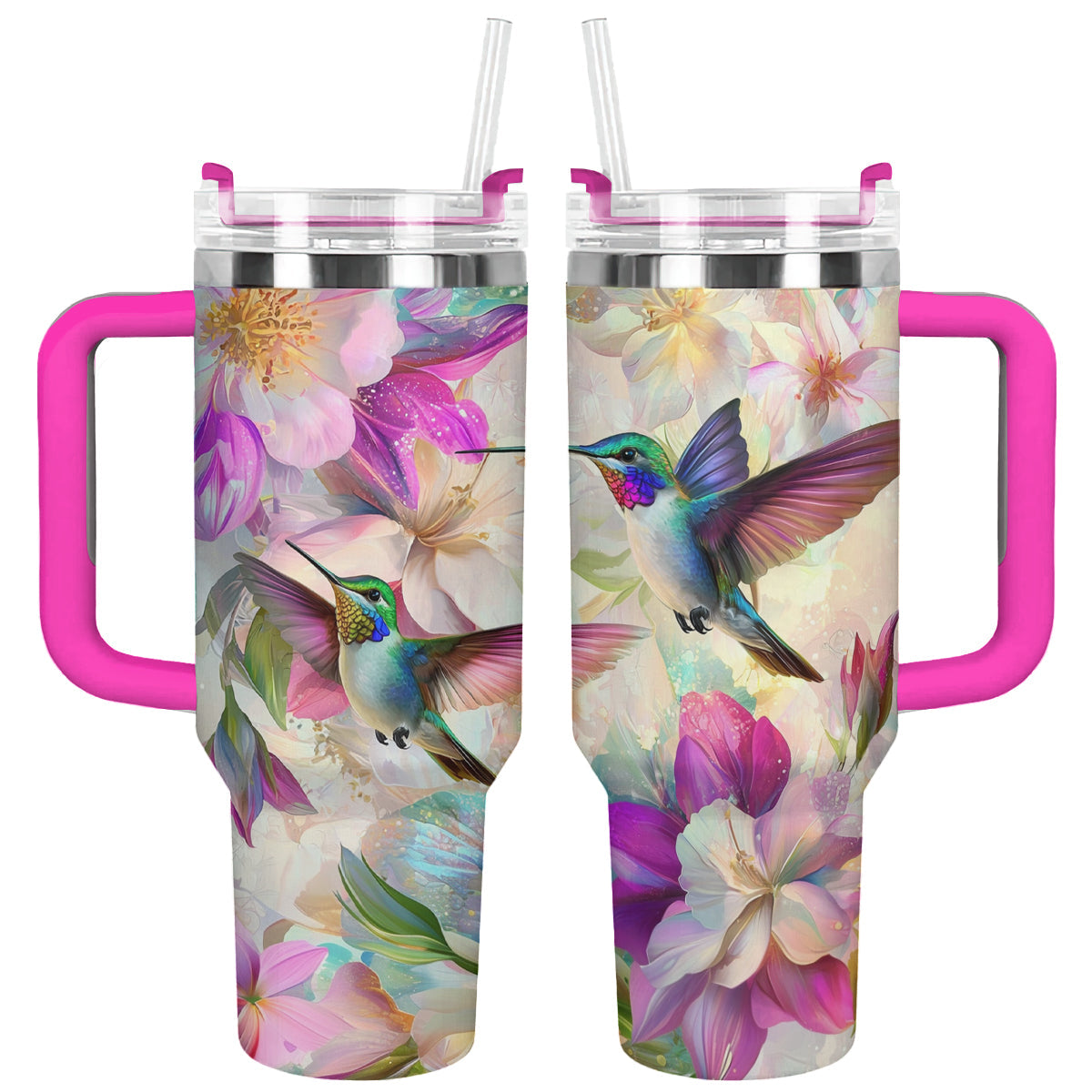 Colibri Floral Hummingbird Custom Stanley Cup 40 oz 30 oz Tumbler With HandleTVC2301291