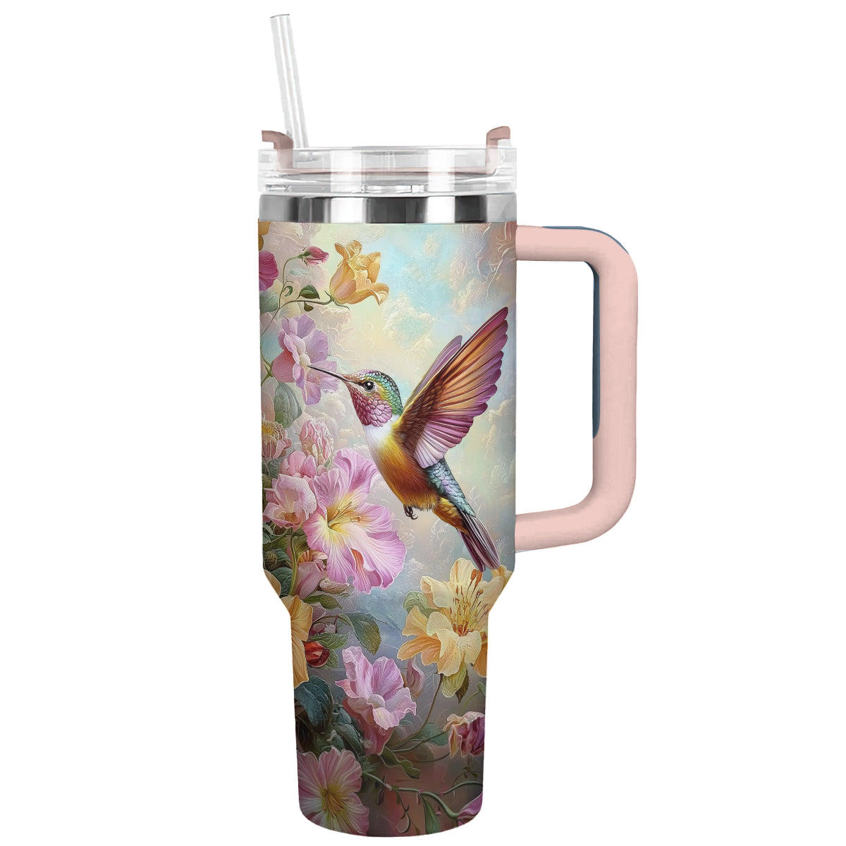 Colibri Floral Hummingbird Custom Stanley Cup 40 oz 30 oz Tumbler With HandleTVC2301292