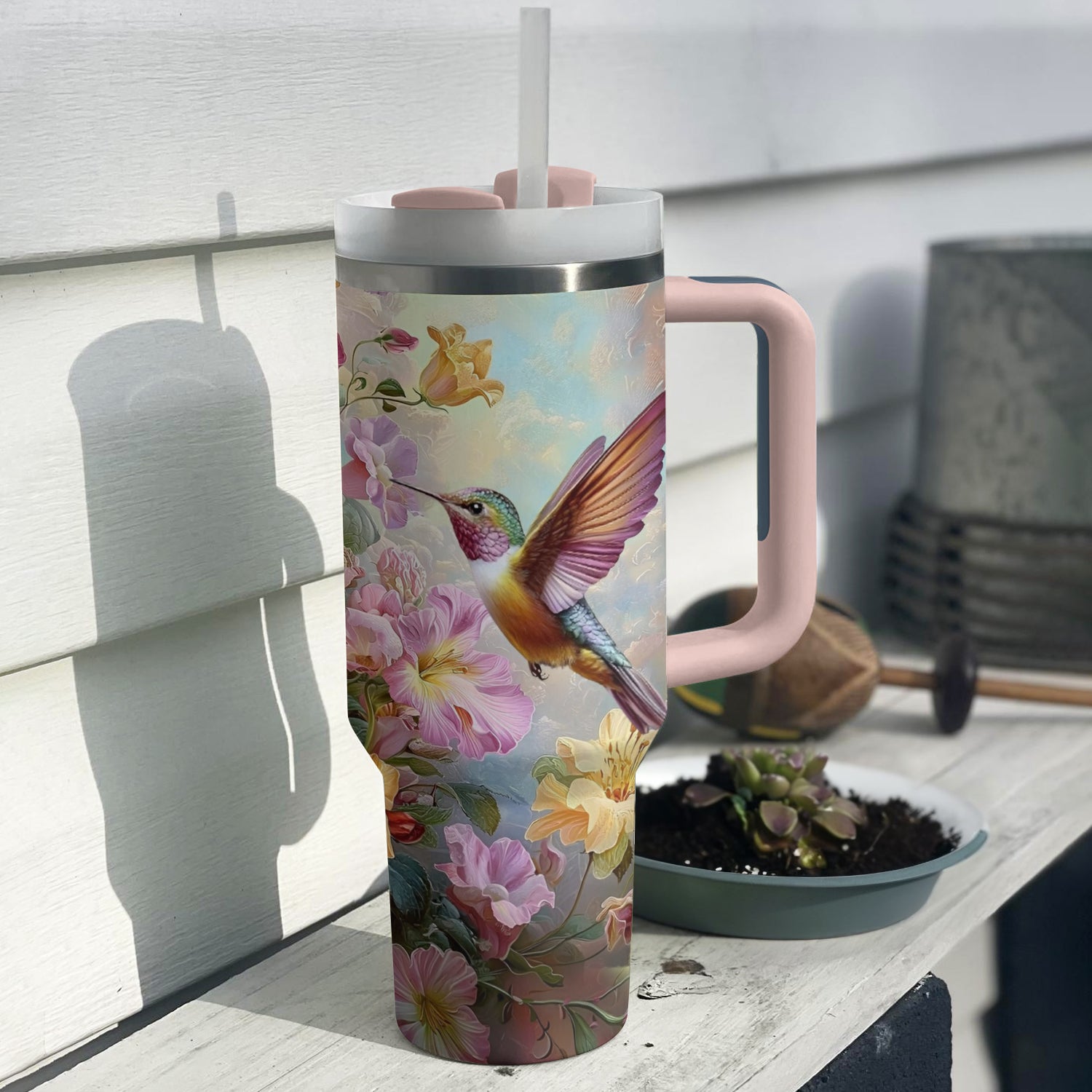 Colibri Floral Hummingbird Custom Stanley Cup 40 oz 30 oz Tumbler With HandleTVC2301292 - Image 2