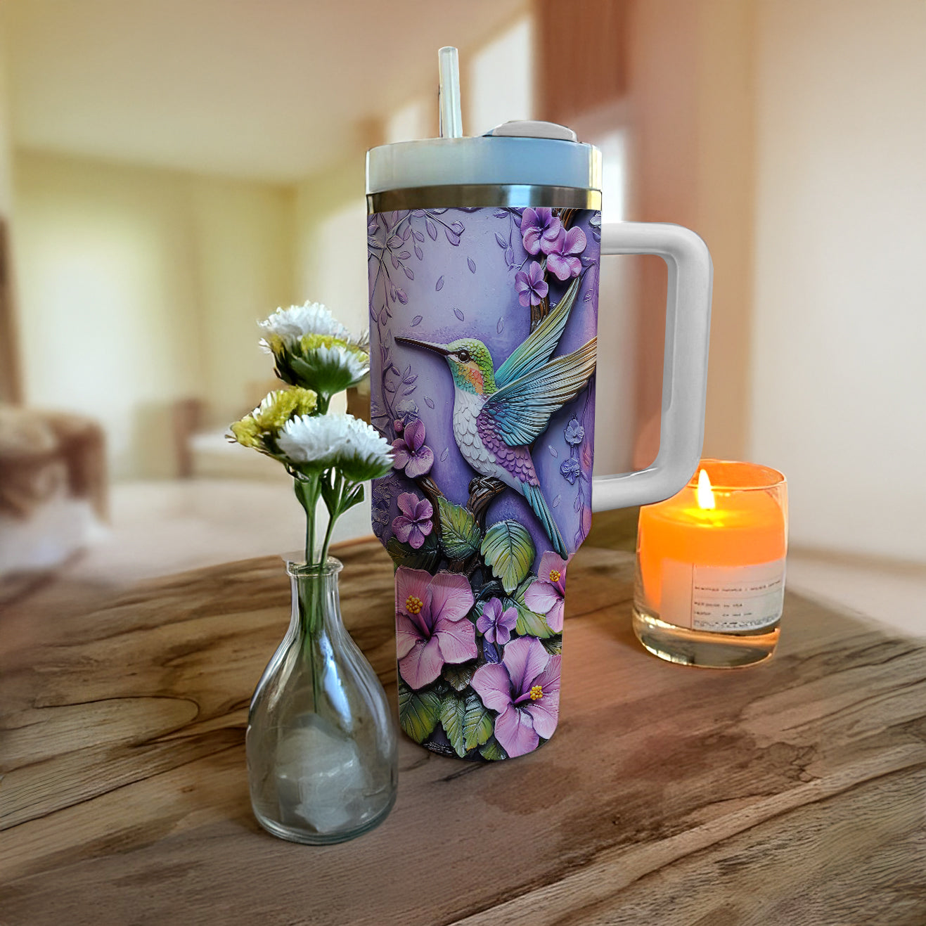 Colibri Floral Hummingbird Custom Stanley Cup 40 oz 30 oz Tumbler With HandleTVC2301293 - Image 3