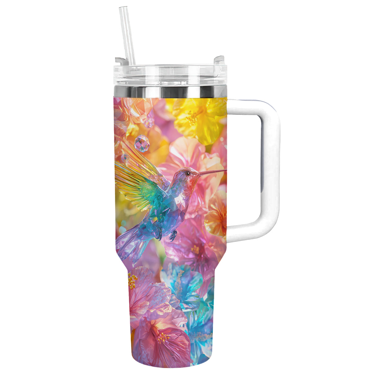 Colibri Floral Hummingbird Custom Stanley Cup 40 oz 30 oz Tumbler With HandleTVC2301293