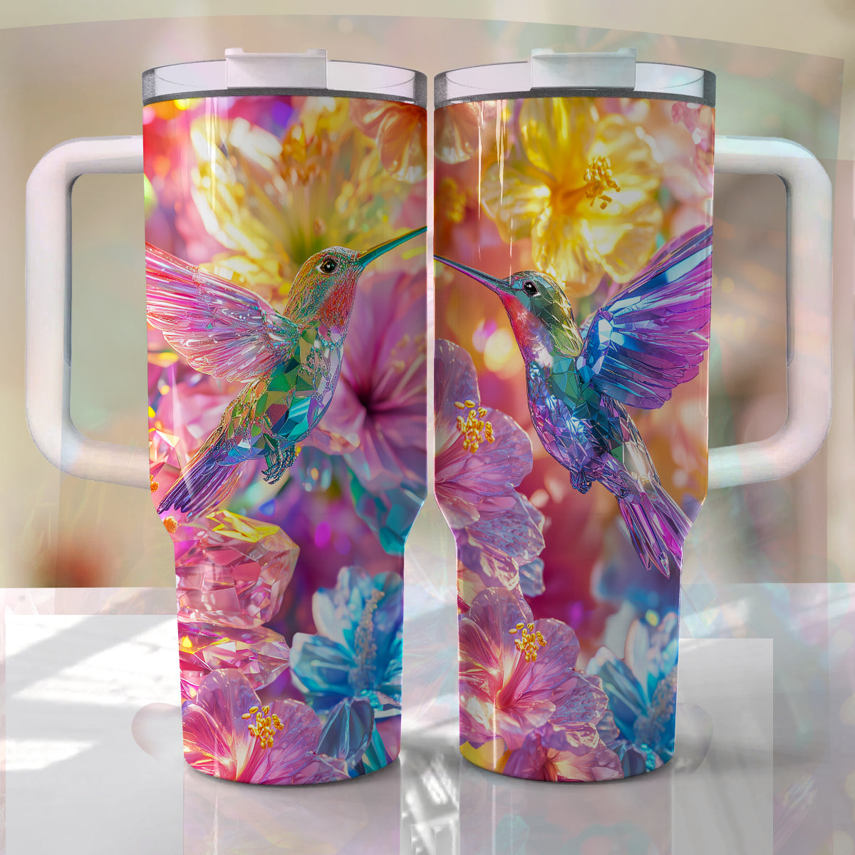 Colibri Floral Hummingbird Custom Stanley Cup 40 oz 30 oz Tumbler With HandleTVC2301294 - Image 4
