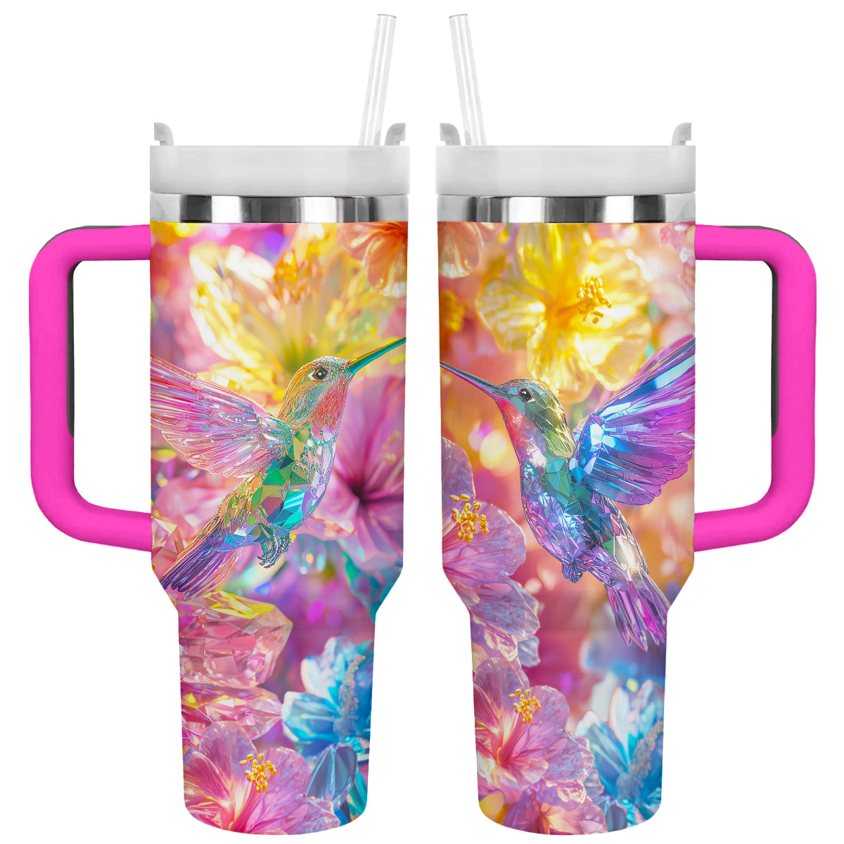 Colibri Floral Hummingbird Custom Stanley Cup 40 oz 30 oz Tumbler With HandleTVC2301294