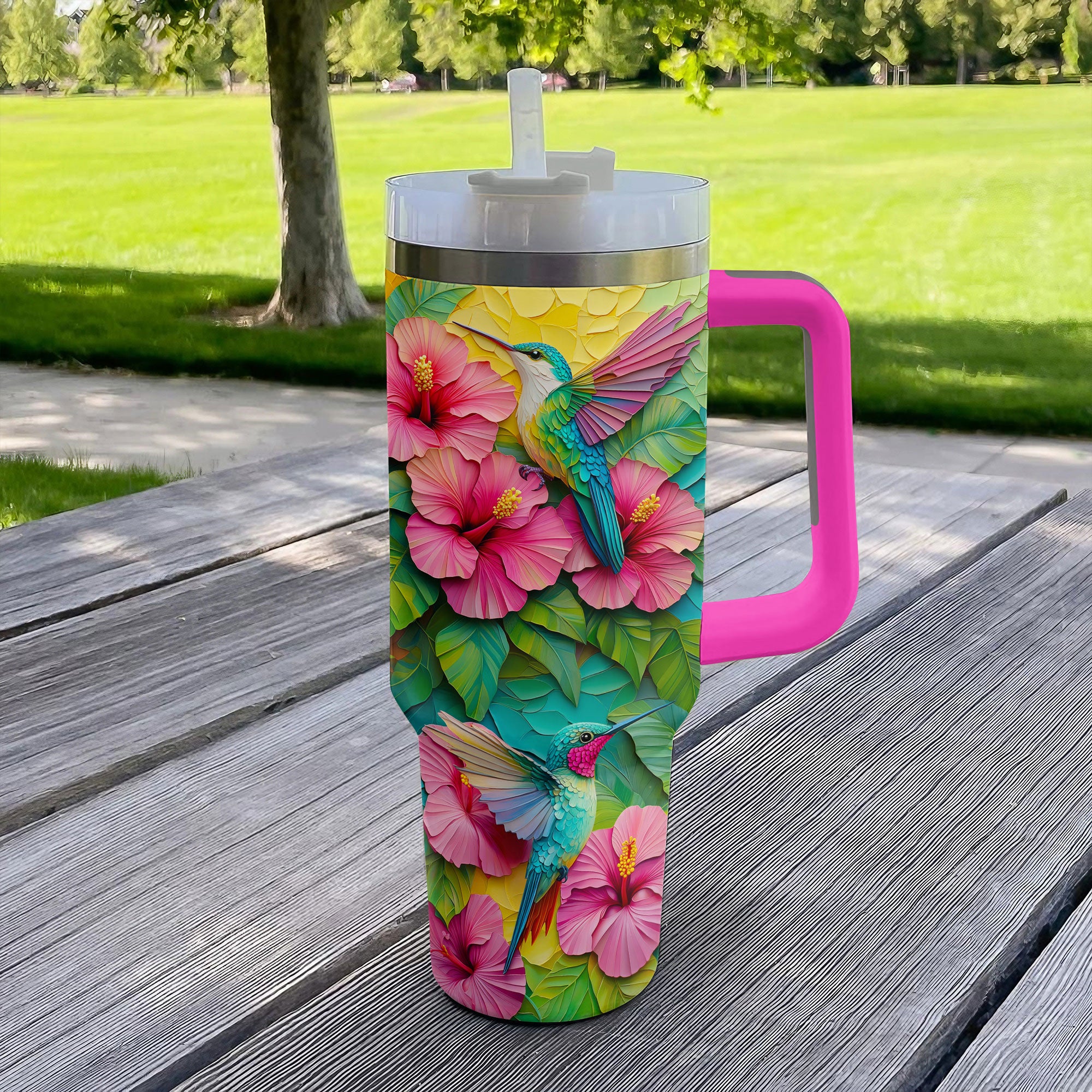 Colibri Floral Hummingbird Custom Stanley Cup 40 oz 30 oz Tumbler With HandleTVC2301305 - Image 3