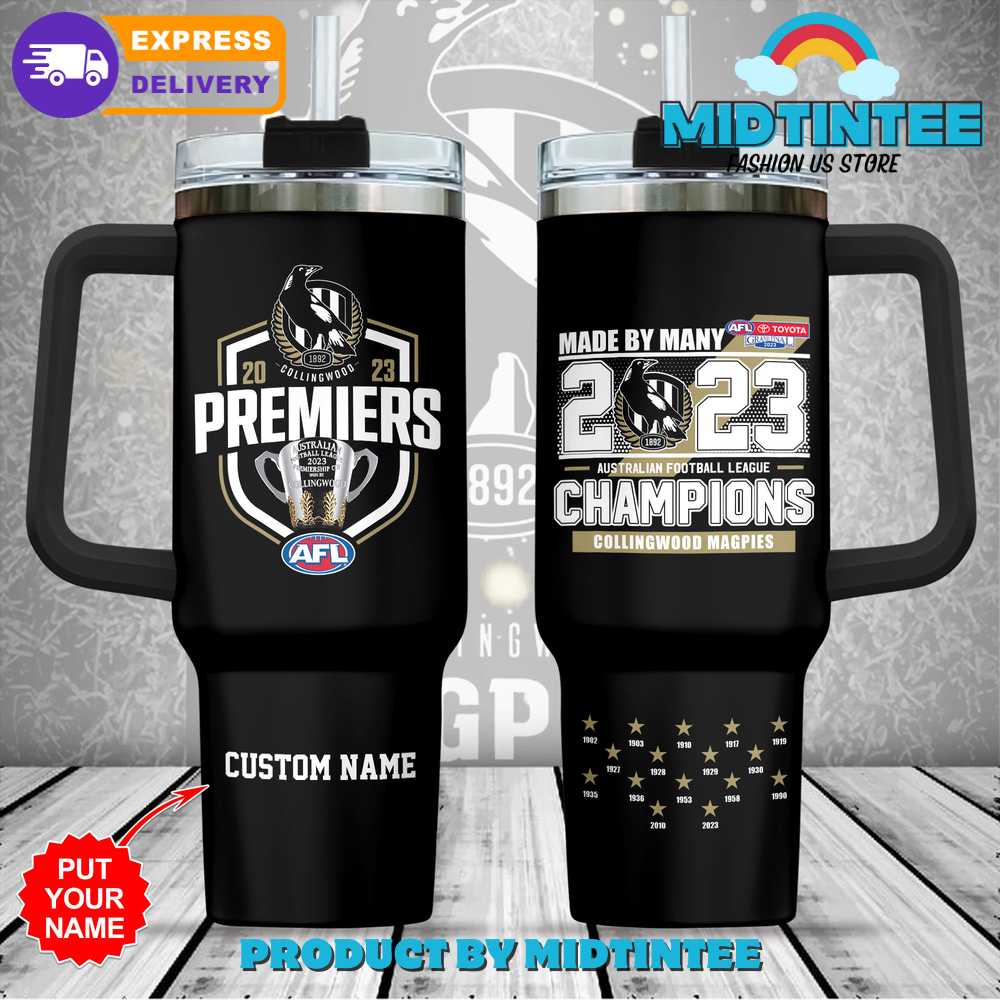 Collingwood FC Champions AFL Custom Stanley Cup 40 oz 30 oz Tumbler With HandleTVC2301905